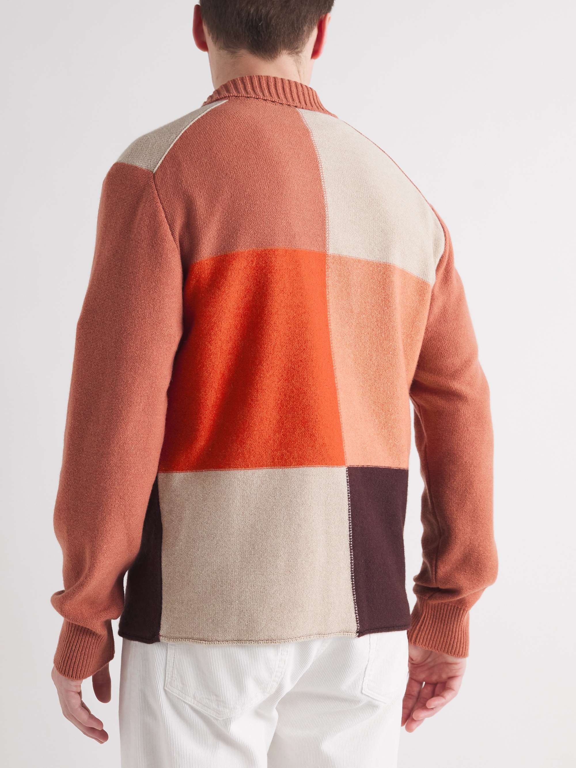 MR P. Colour-Block Cashmere and Virgin Wool-Blend Shirt