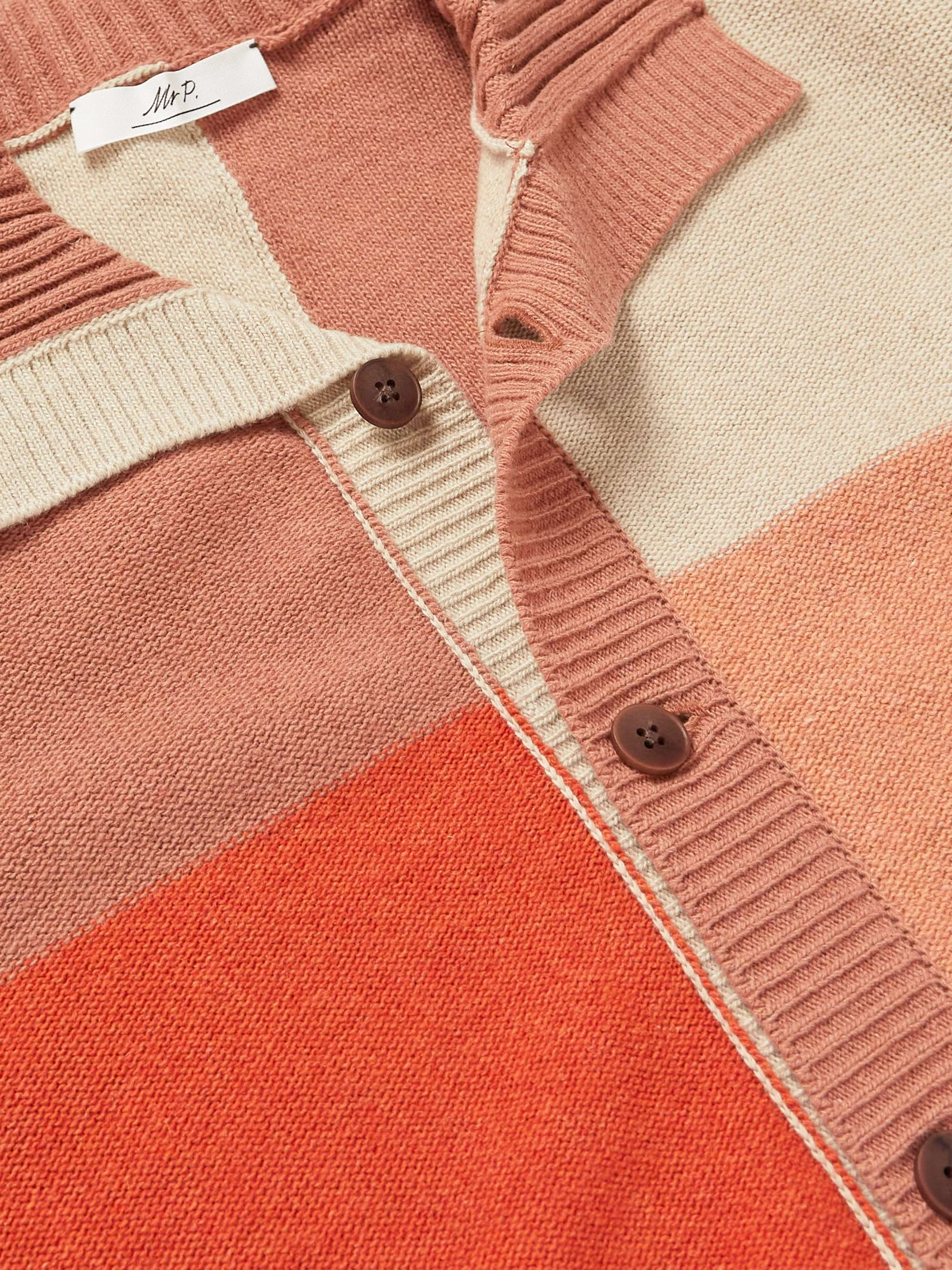 MR P. Colour-Block Cashmere and Virgin Wool-Blend Shirt