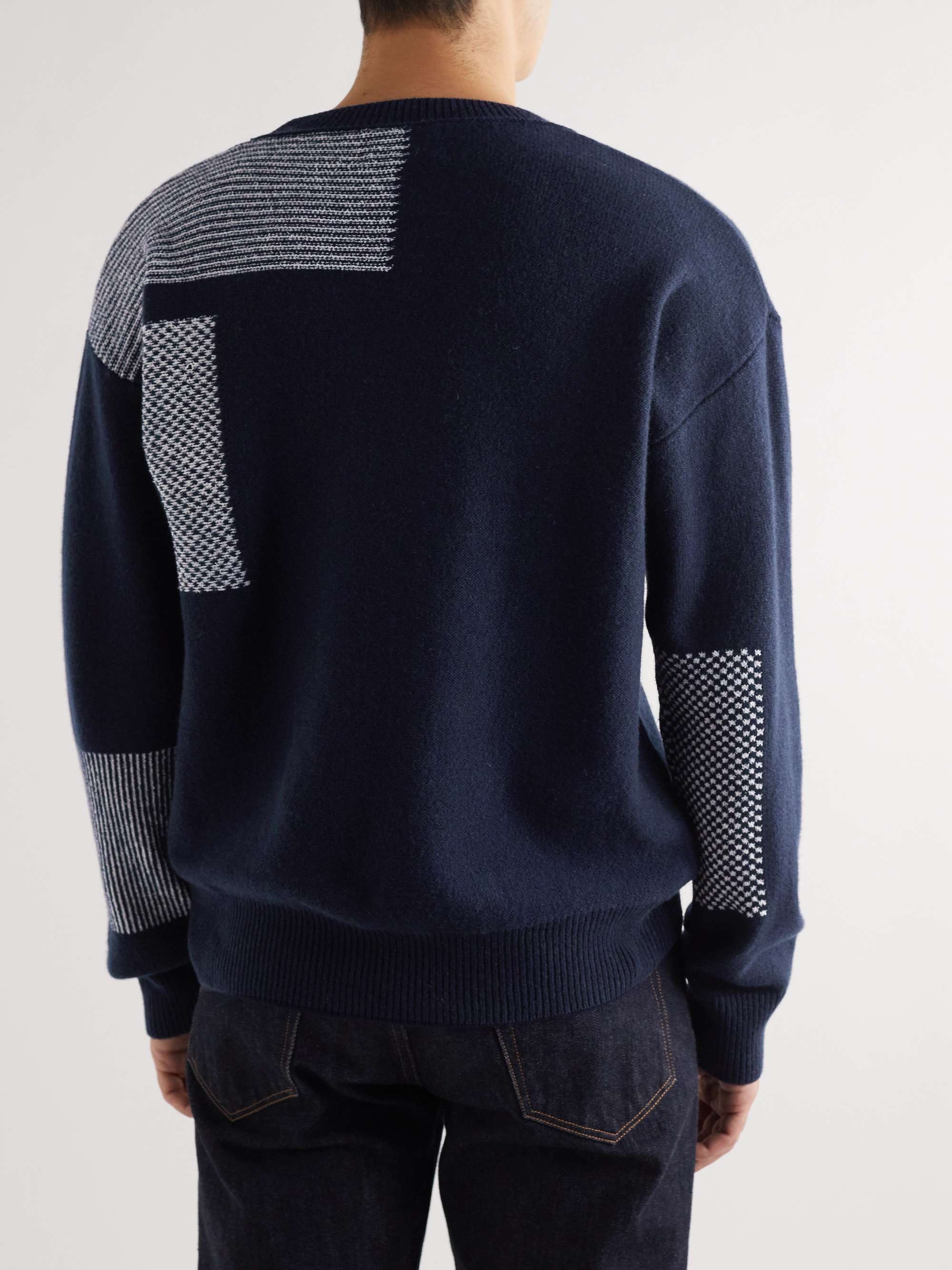 MR P. Jacquard-Knit Cashmere-Blend Sweater
