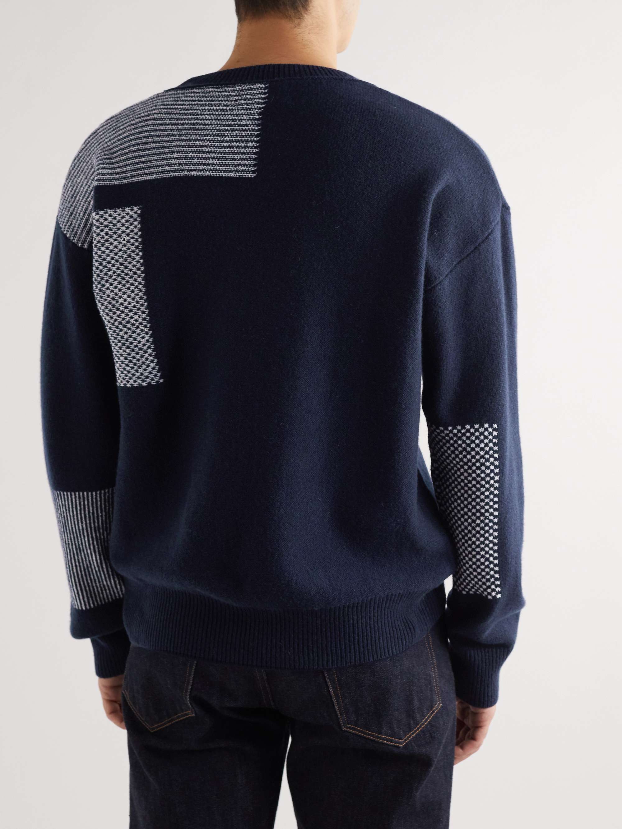 MR P. Jacquard-Knit Cashmere-Blend Sweater for Men | MR PORTER