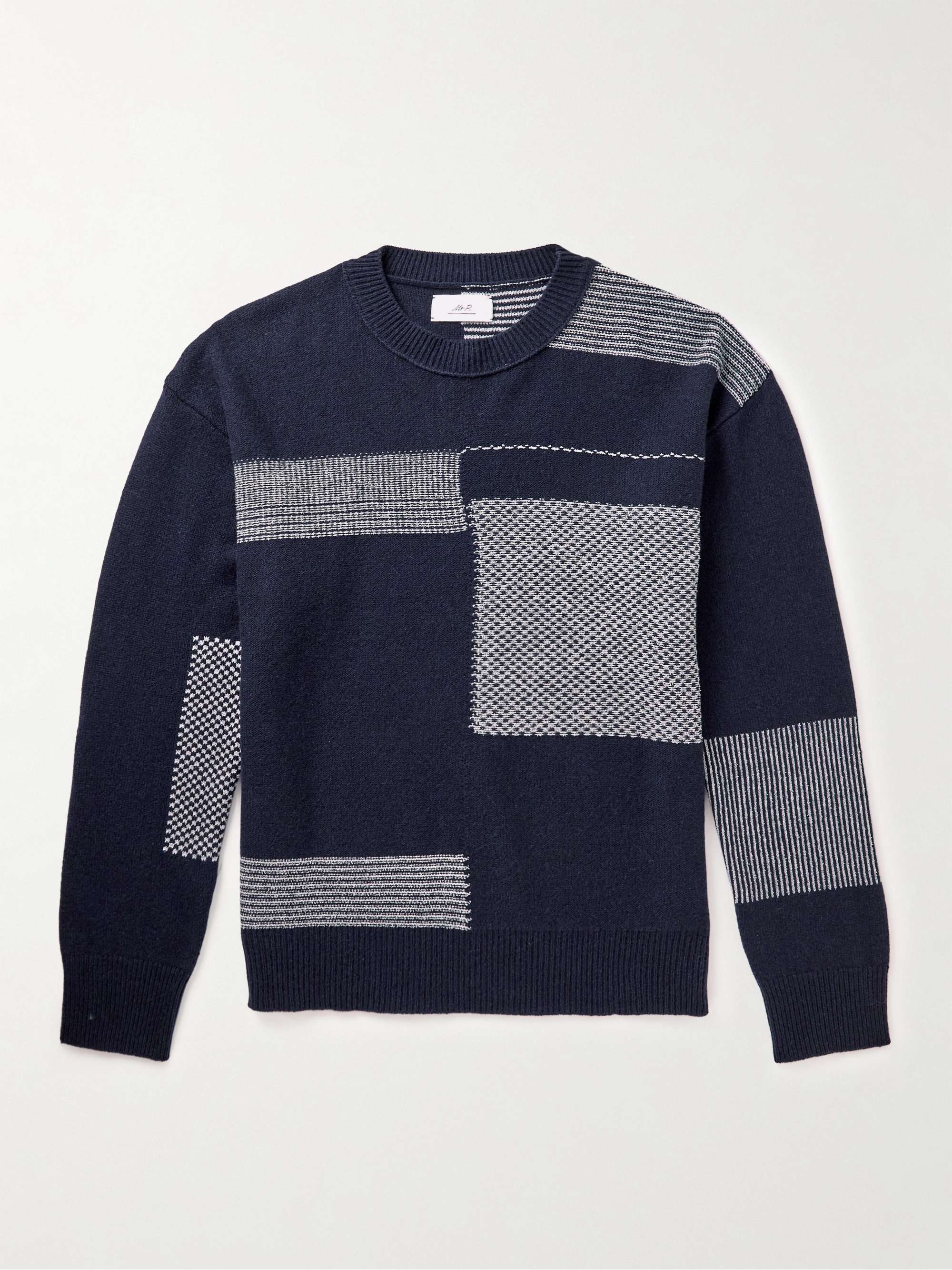 MR P. Jacquard-Knit Cashmere-Blend Sweater