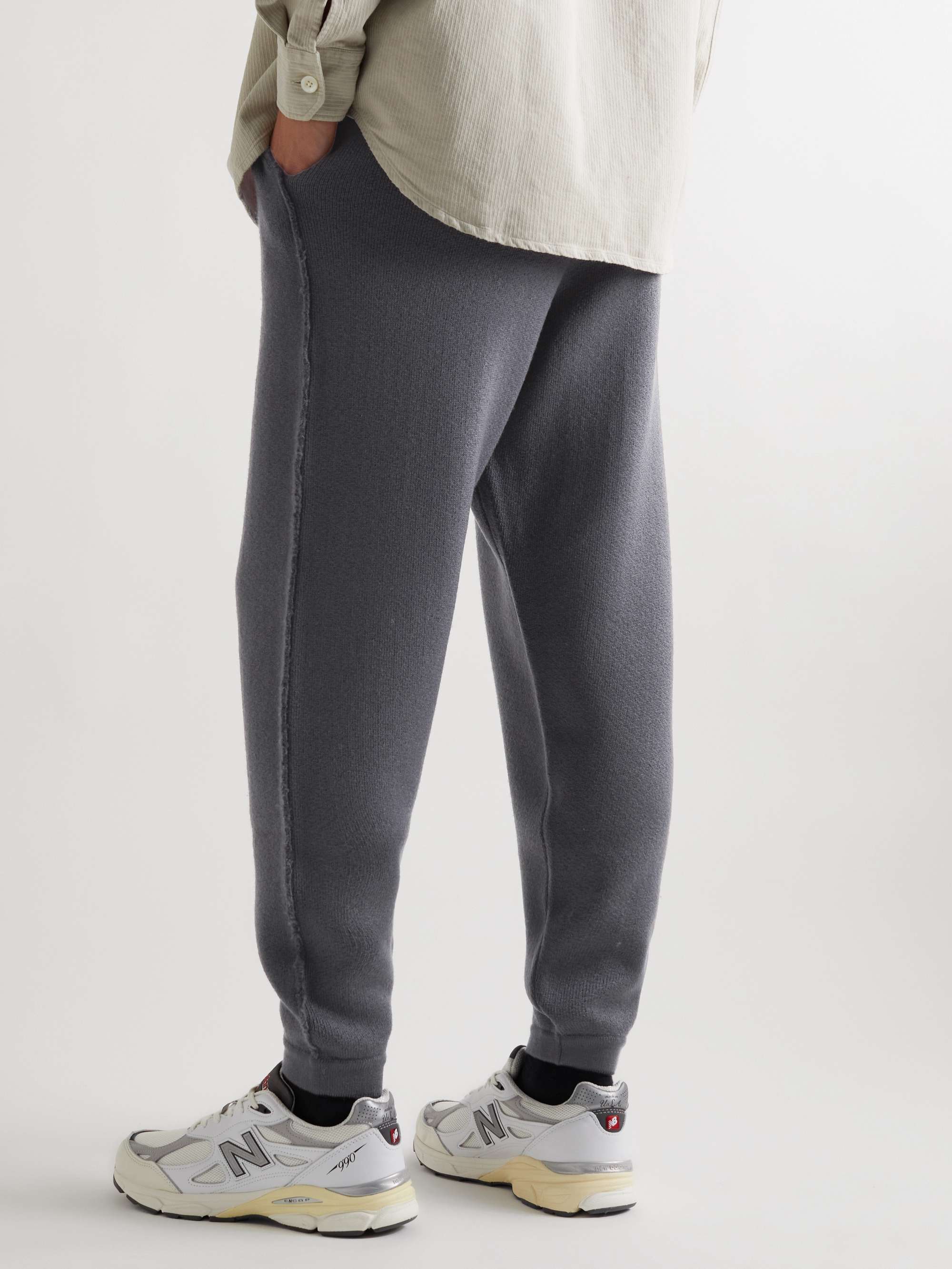 MR P. Tapered Distressed Virgin Wool Sweatpants