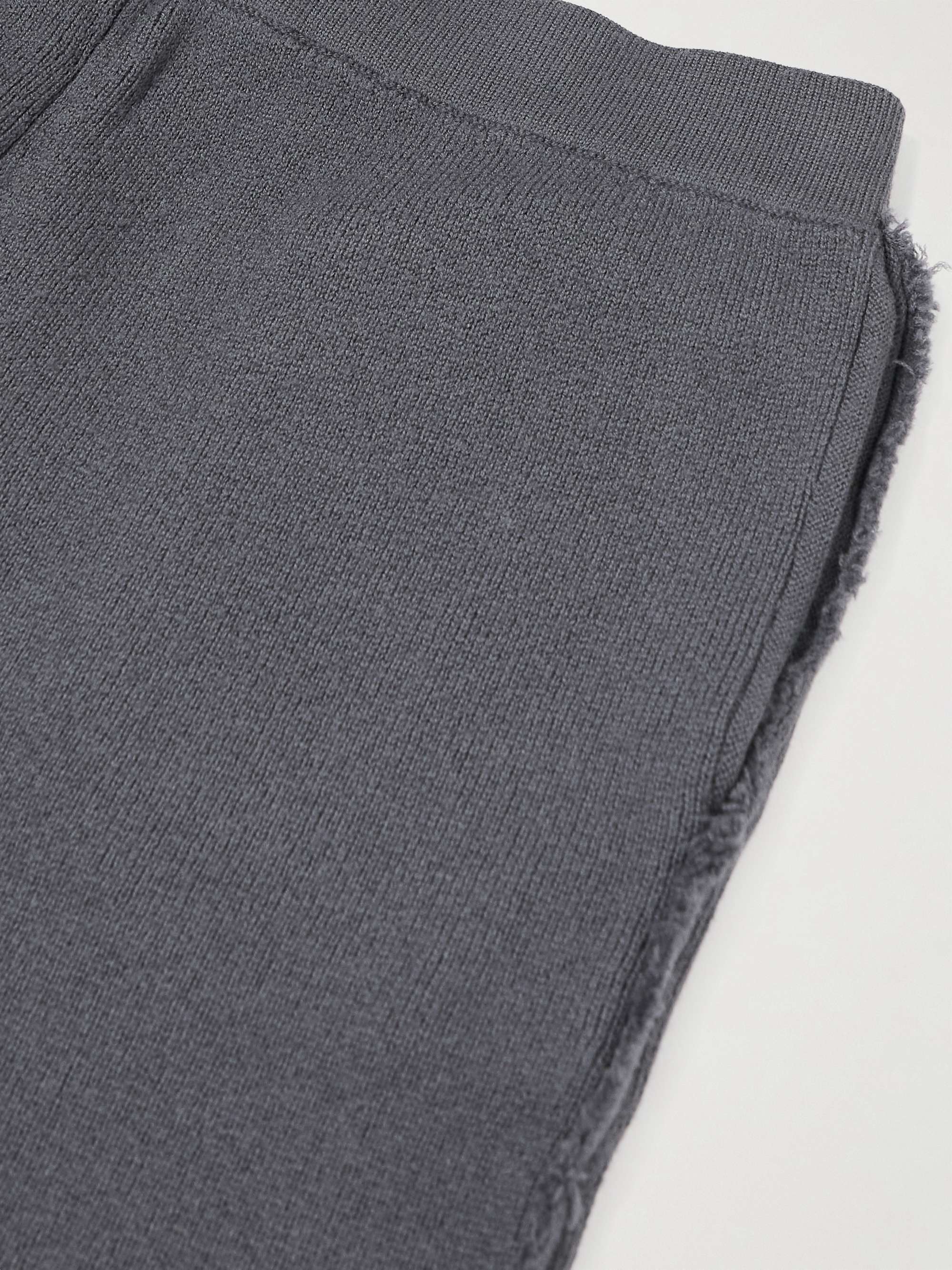 MR P. Tapered Distressed Virgin Wool Sweatpants