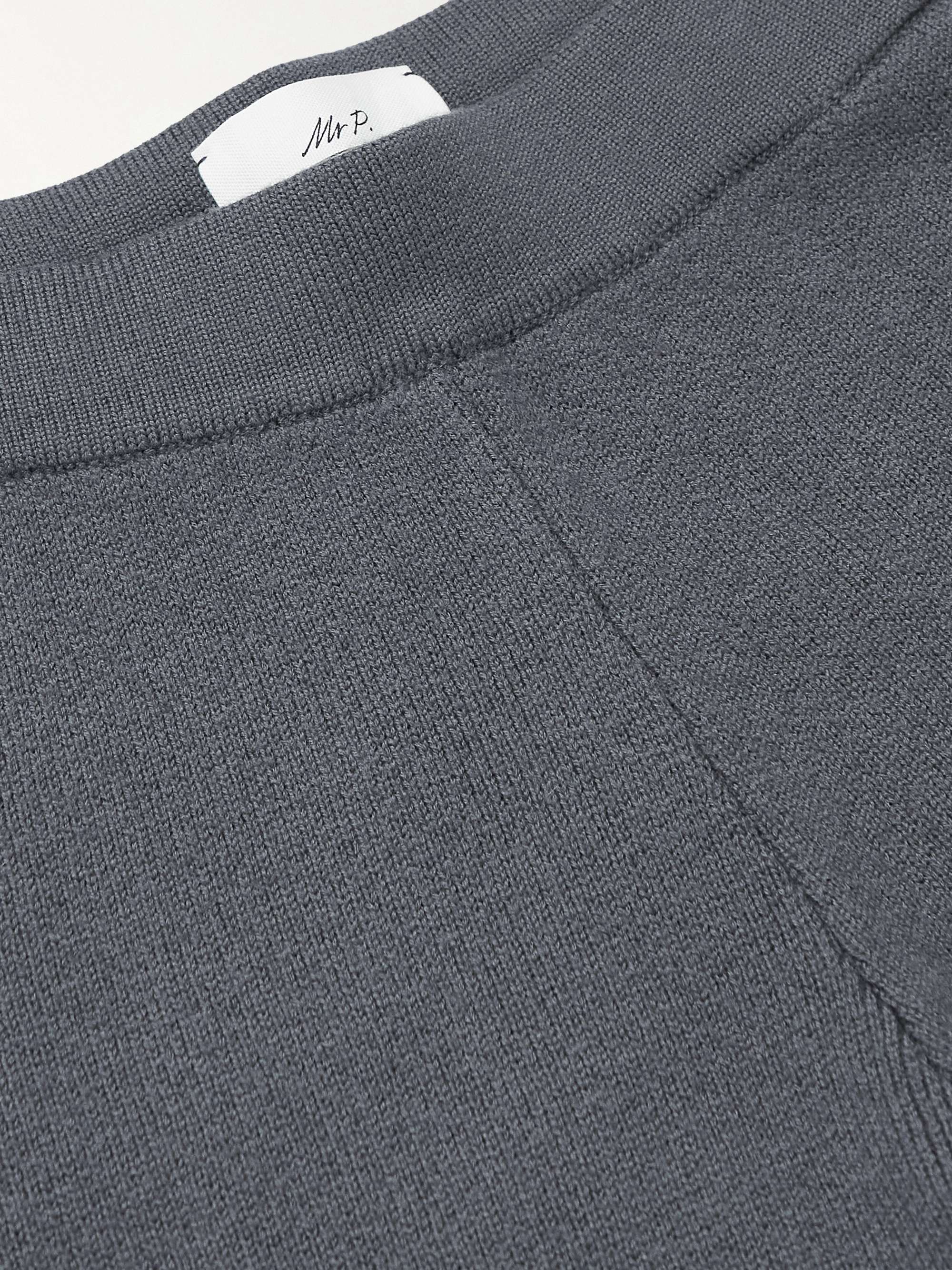 MR P. Tapered Distressed Virgin Wool Sweatpants