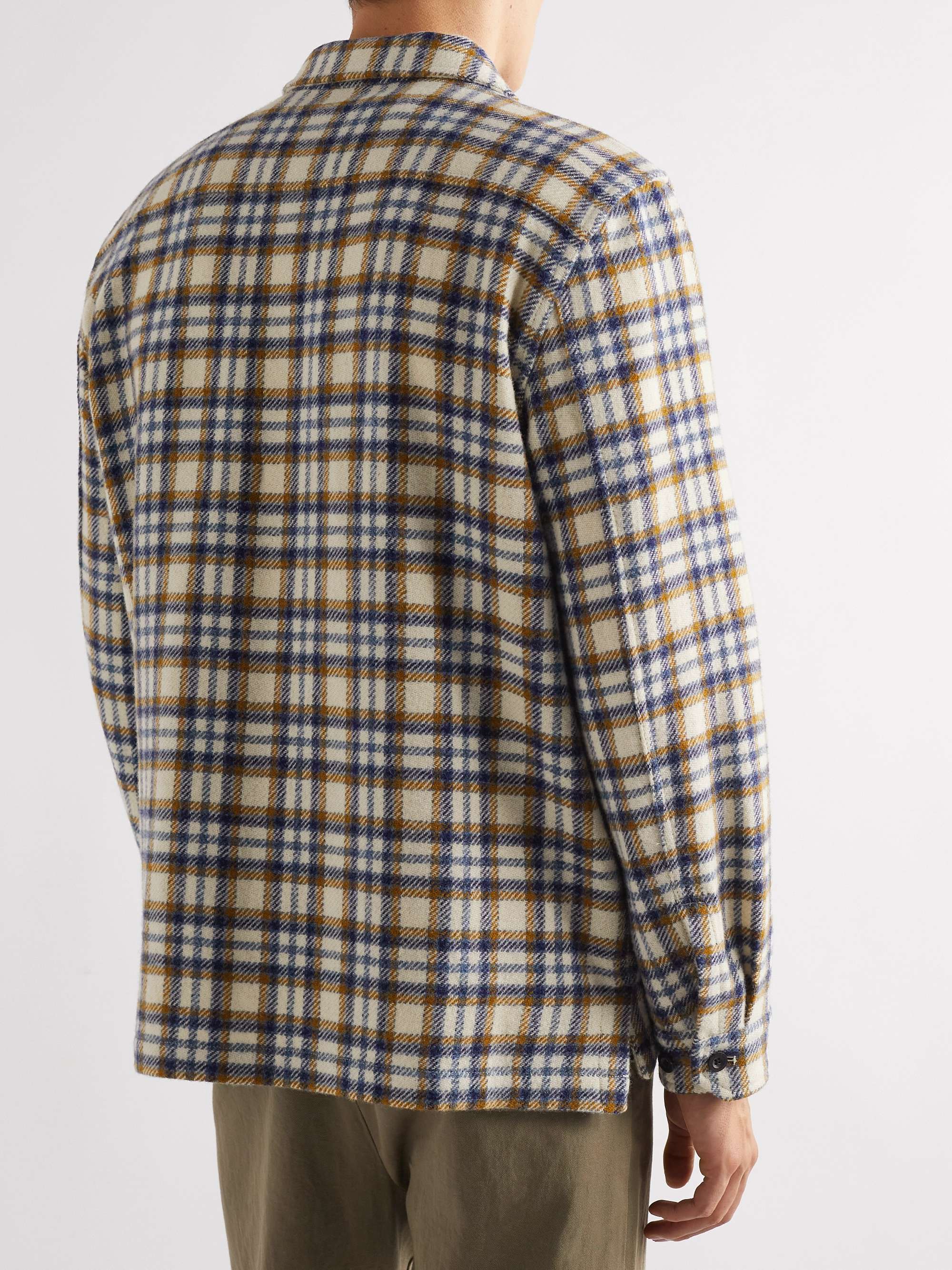 MR P. Checked Virgin Wool Shirt