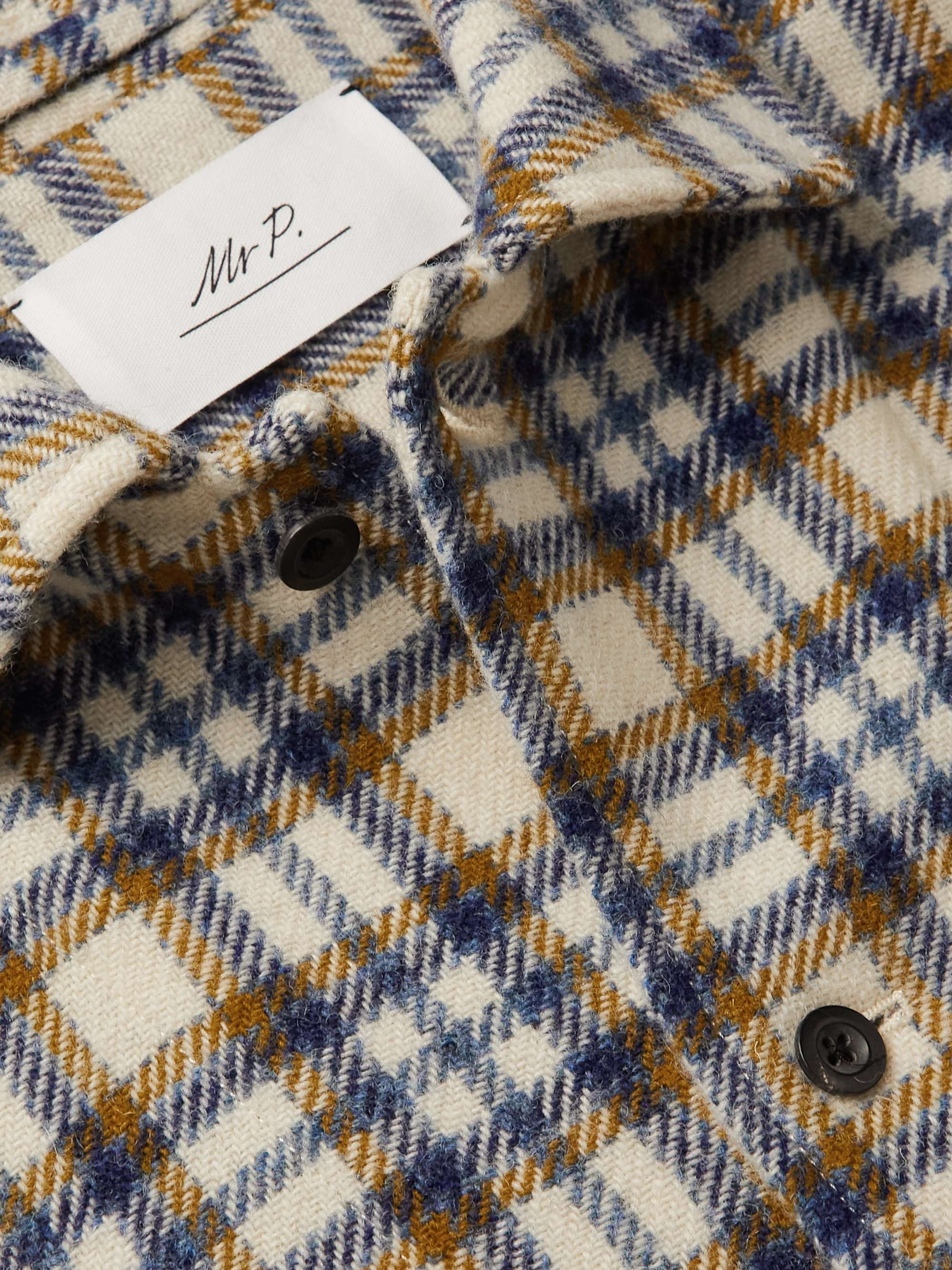 MR P. Checked Virgin Wool Shirt