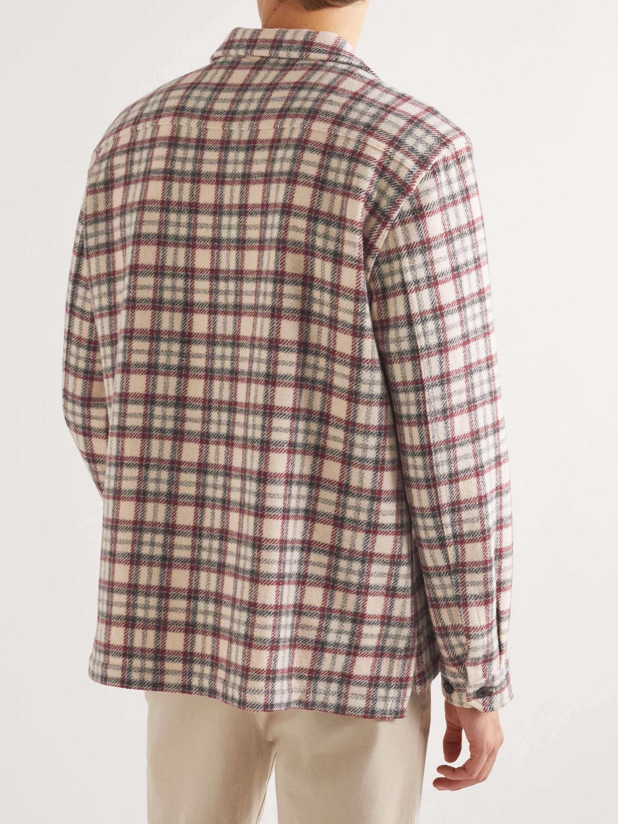 MR P. Checked Virgin Wool Shirt