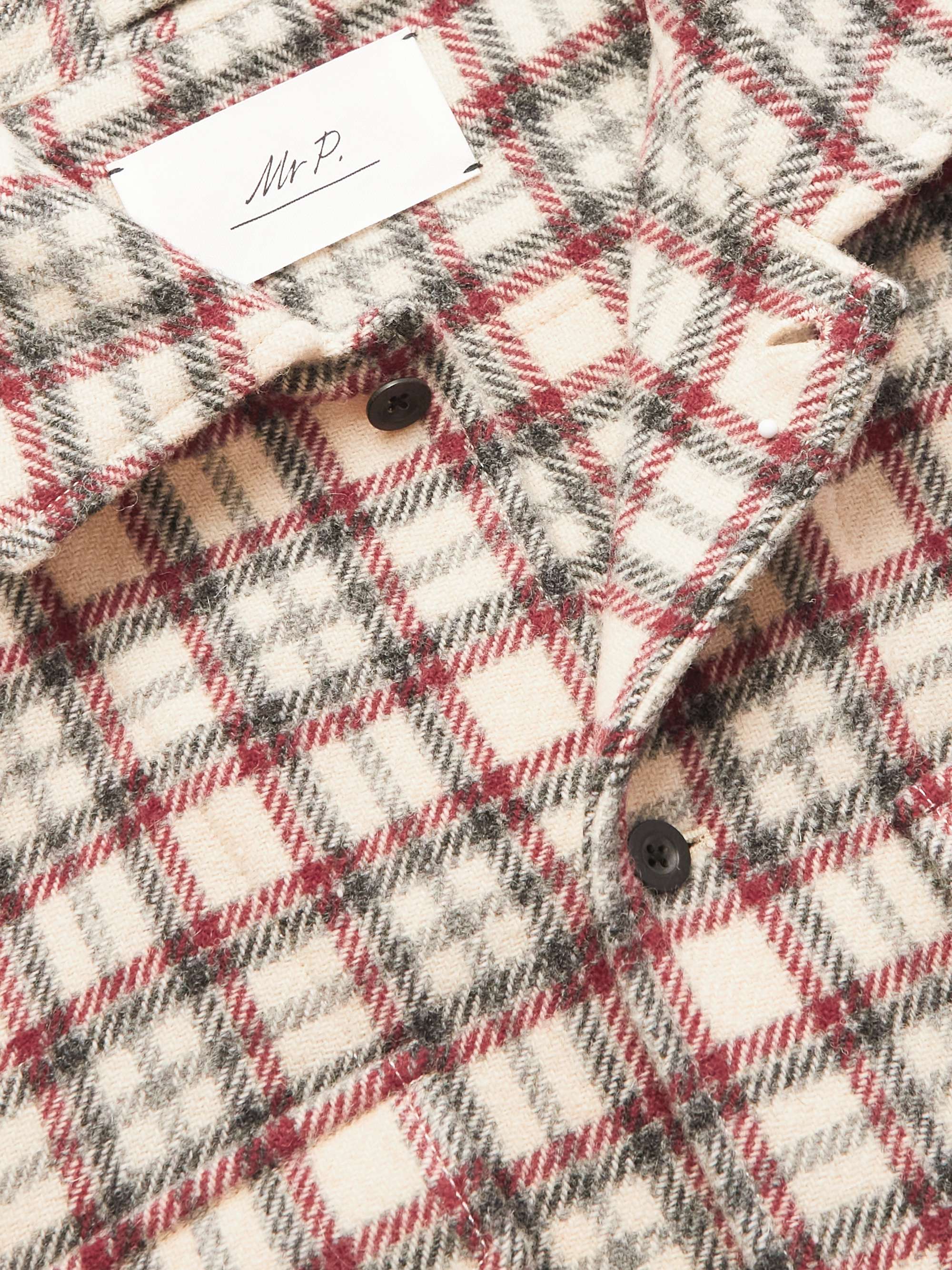 MR P. Checked Virgin Wool Shirt