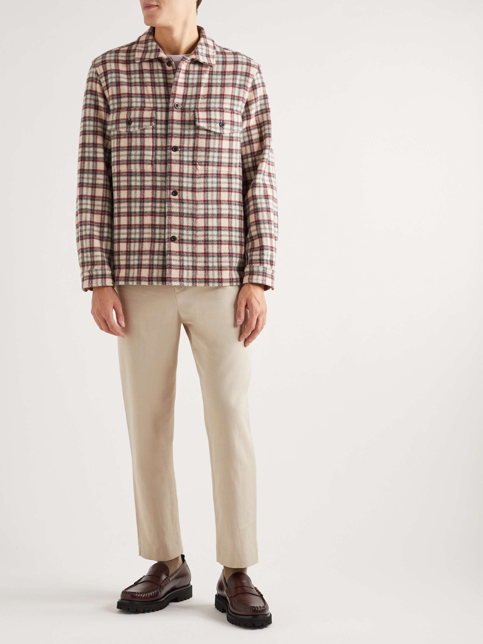 MR P. Checked Virgin Wool Shirt