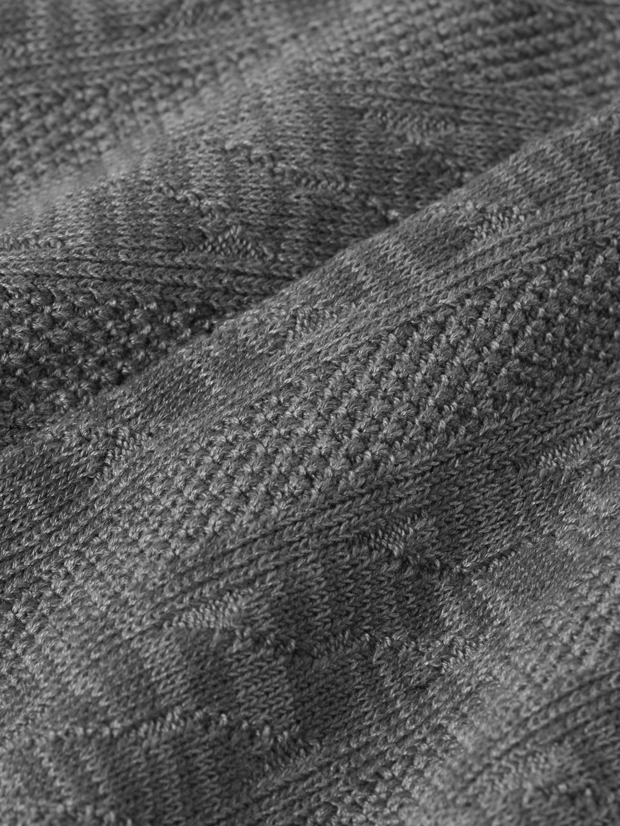 MR P. Cable-Knit Cotton-Blend Socks