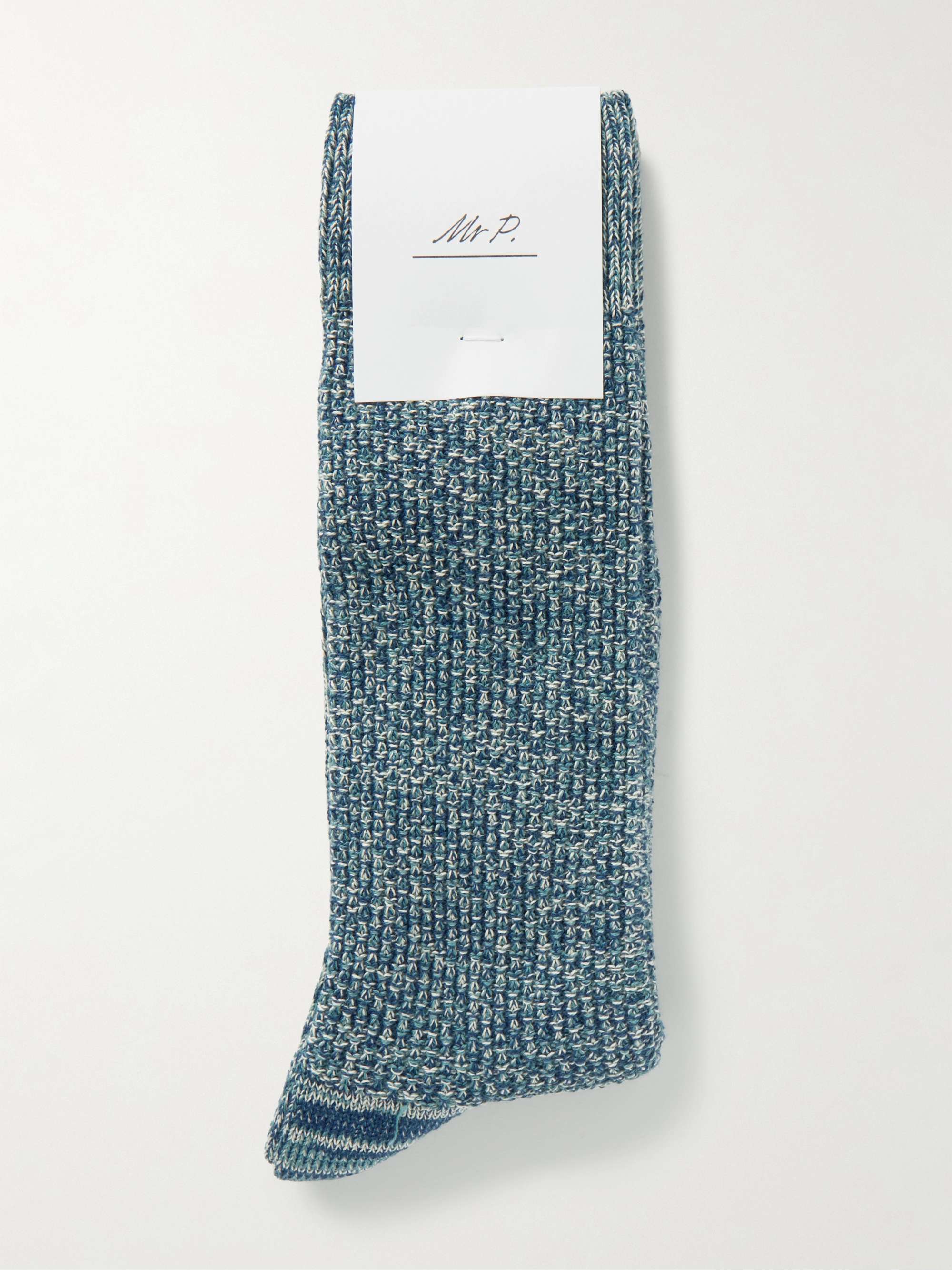 MR P. Cotton-Blend Piqué Socks