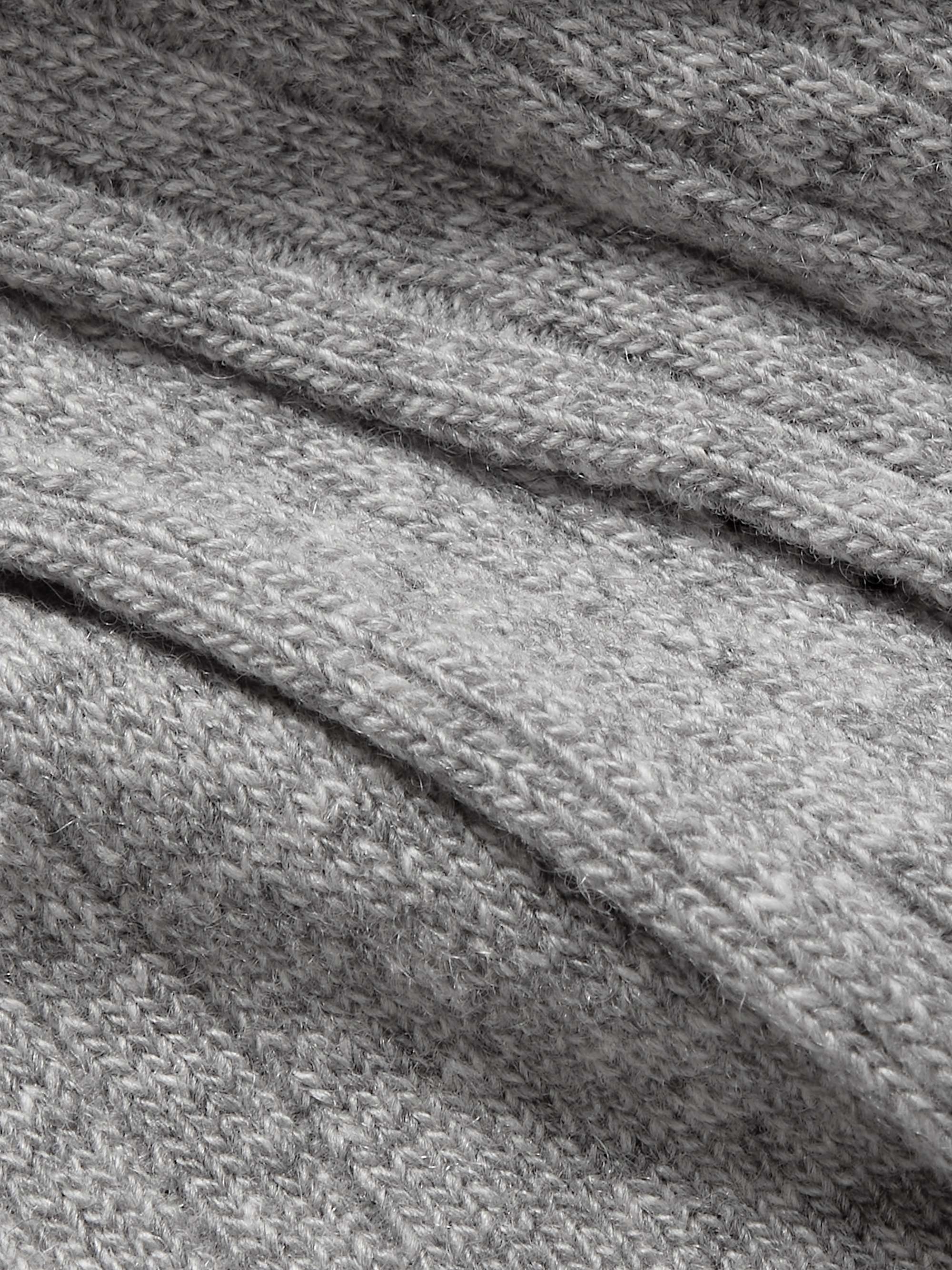MR P. Ribbed Cashmere-Blend Socks