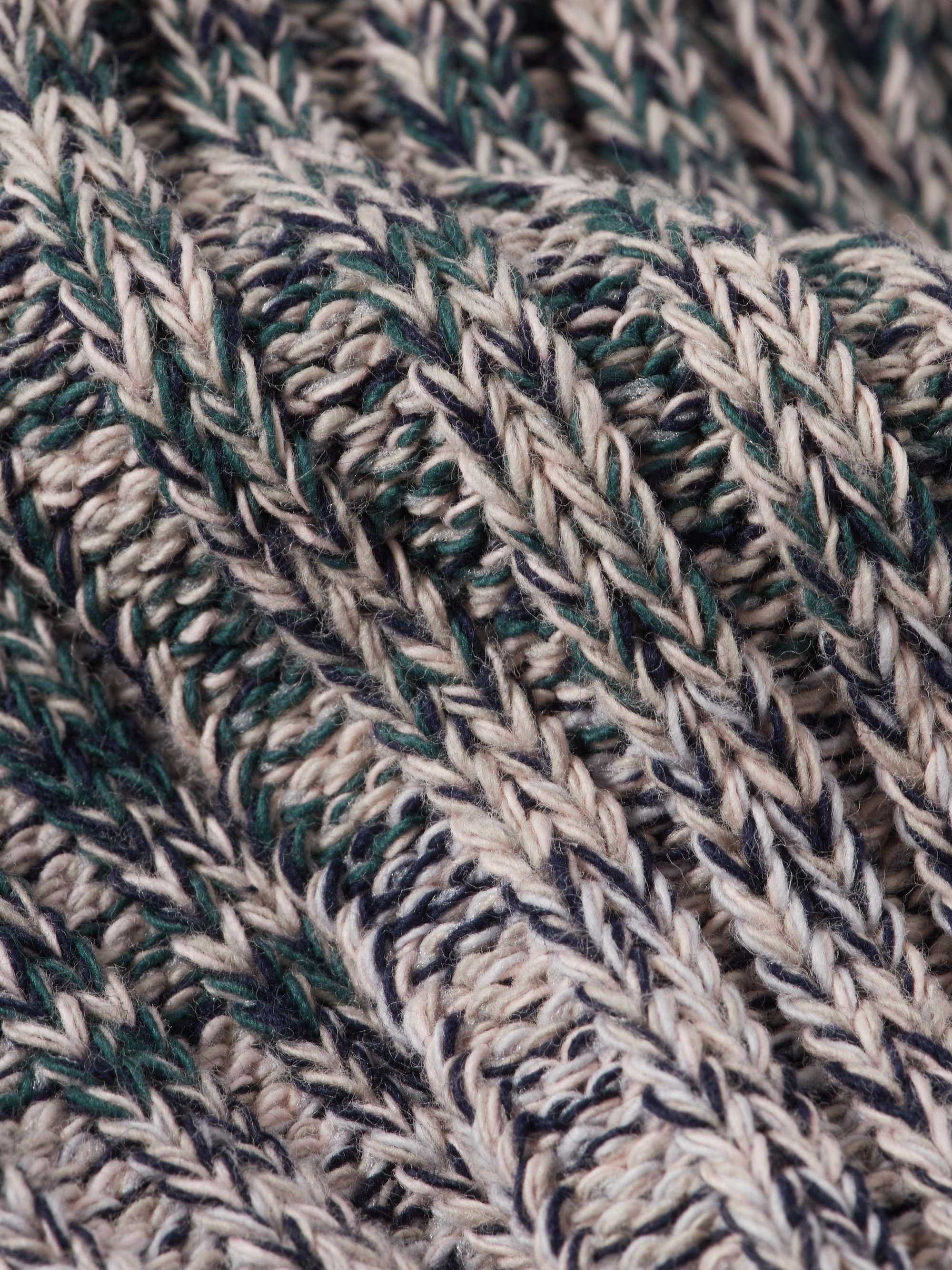 MR P. Two-Tone Ribbed Cotton-Blend Socks
