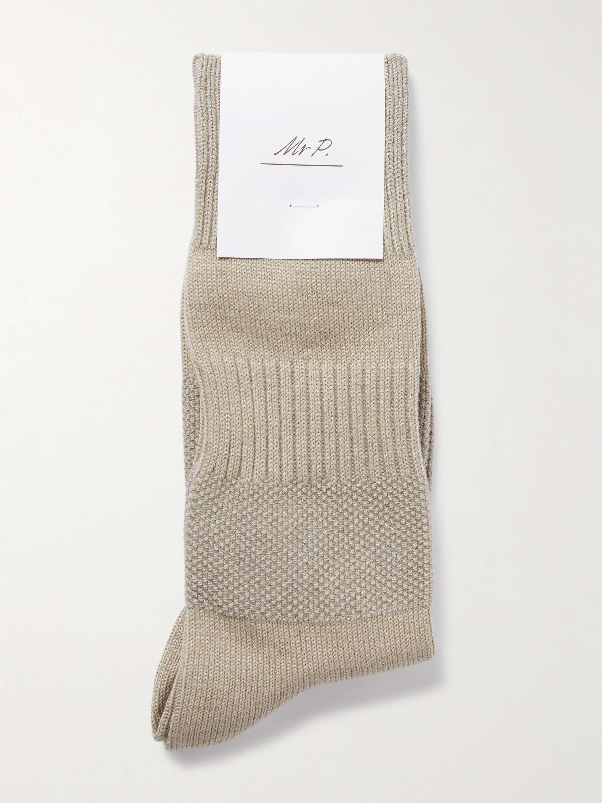 MR P. Textured Knitted Socks