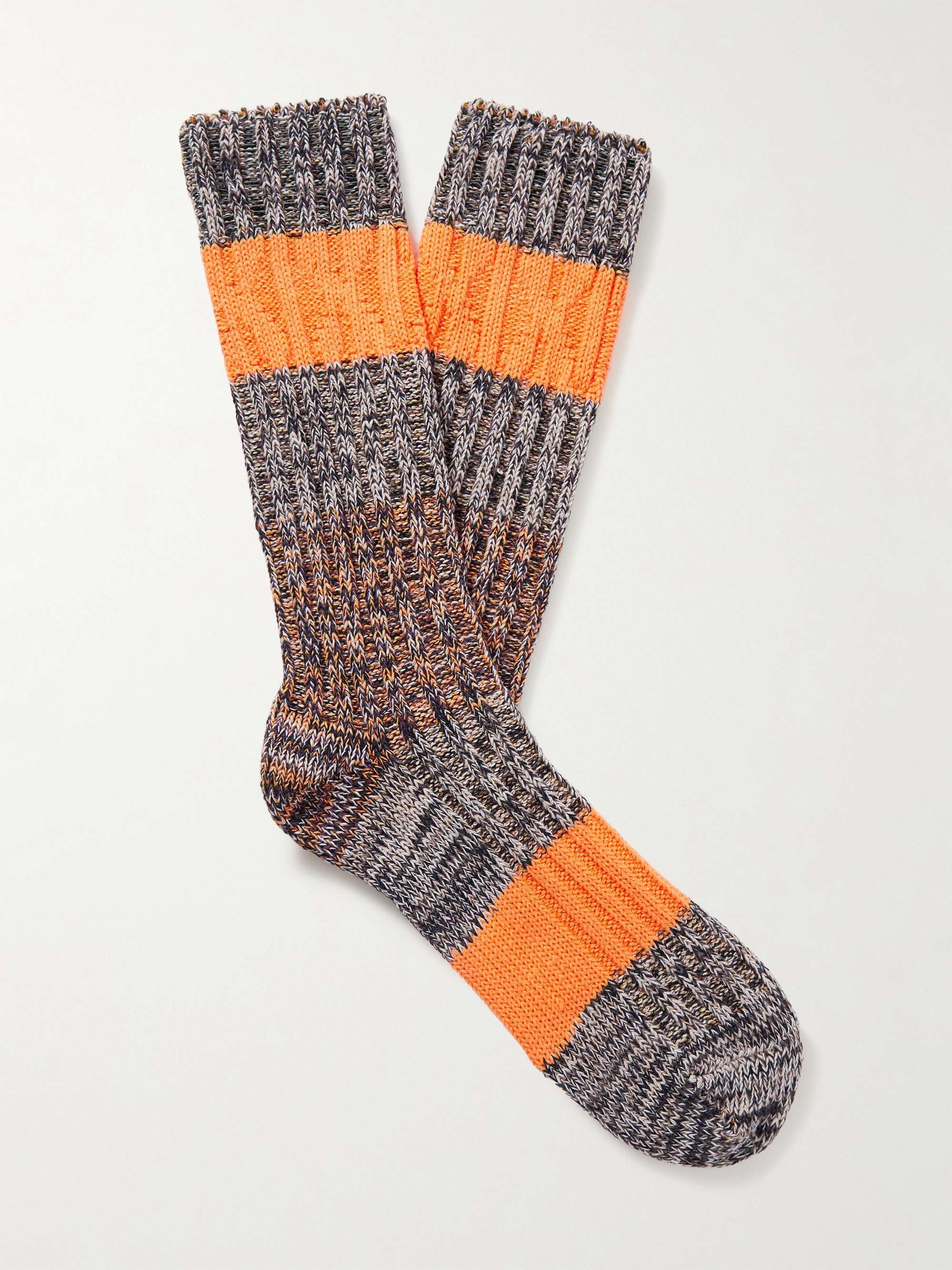 The Best Self-Striping Ribbed Socks in the World pattern by Nathan Taylor