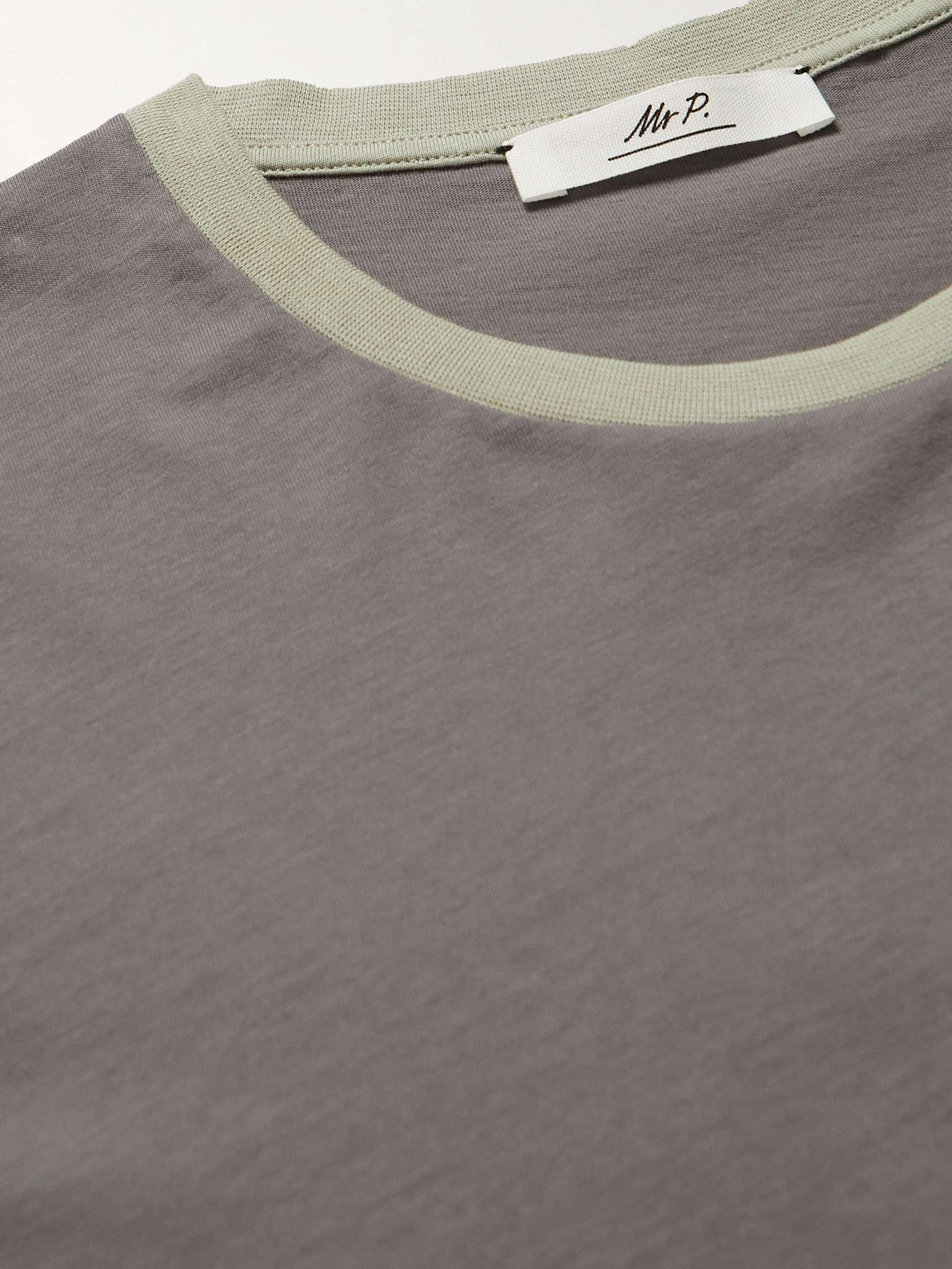 MR P. Colour-Block Cotton-Jersey T-Shirt