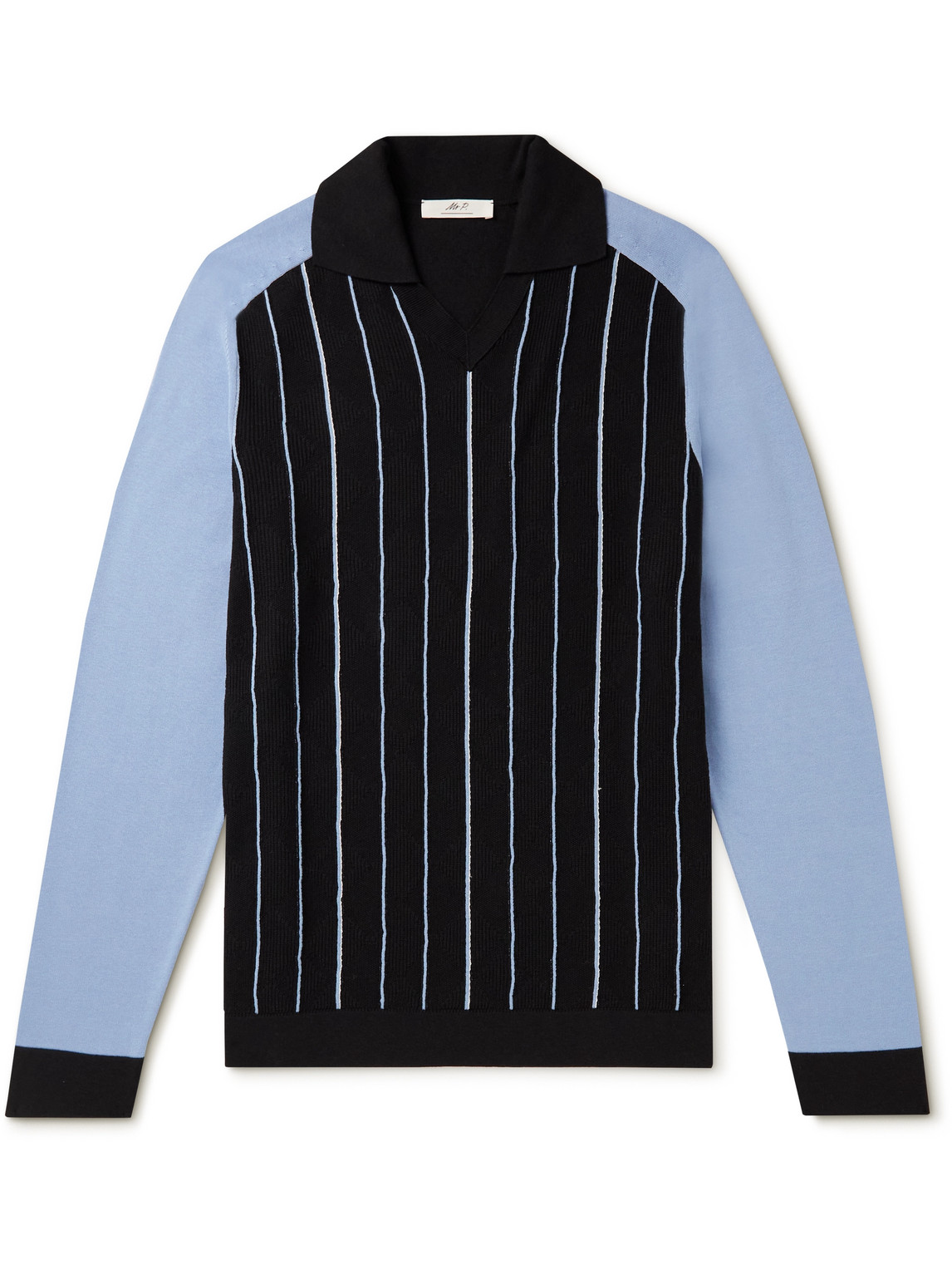 Striped Jacquard Polo Shirt