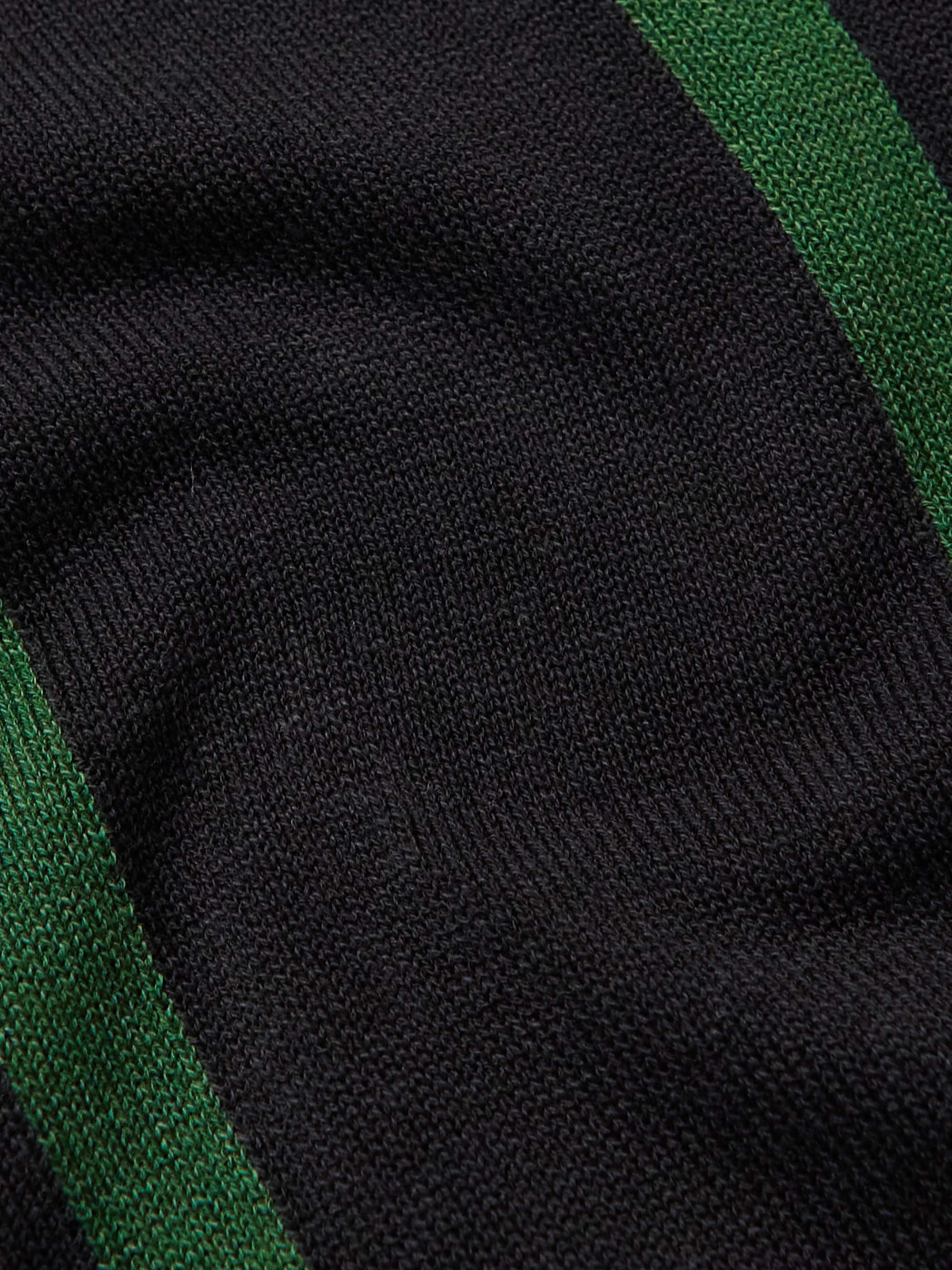 MR P. Striped Cotton and Lyocell-Blend Sweater