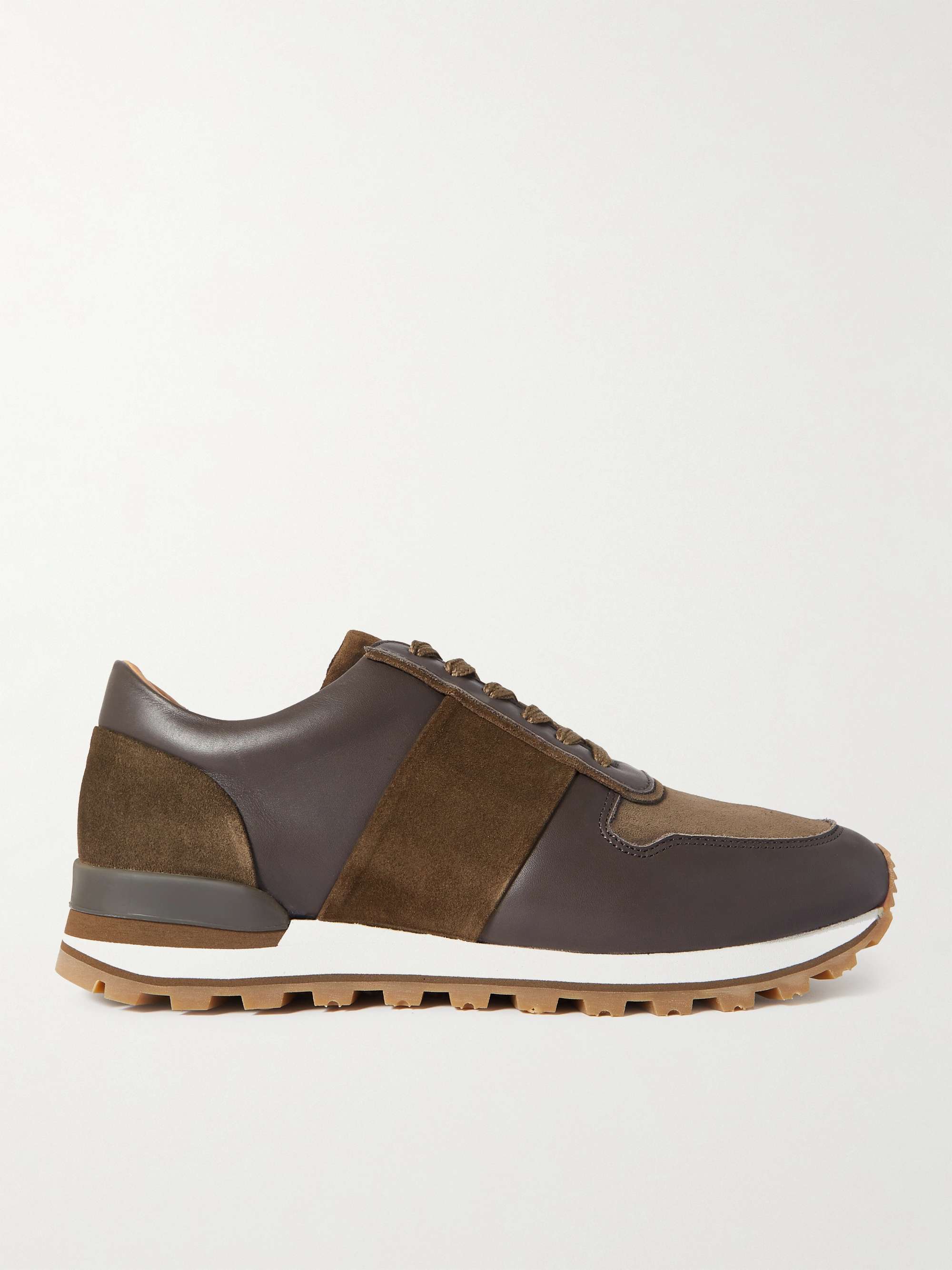 MR P. Panelled Suede Sneakers for Men | MR PORTER