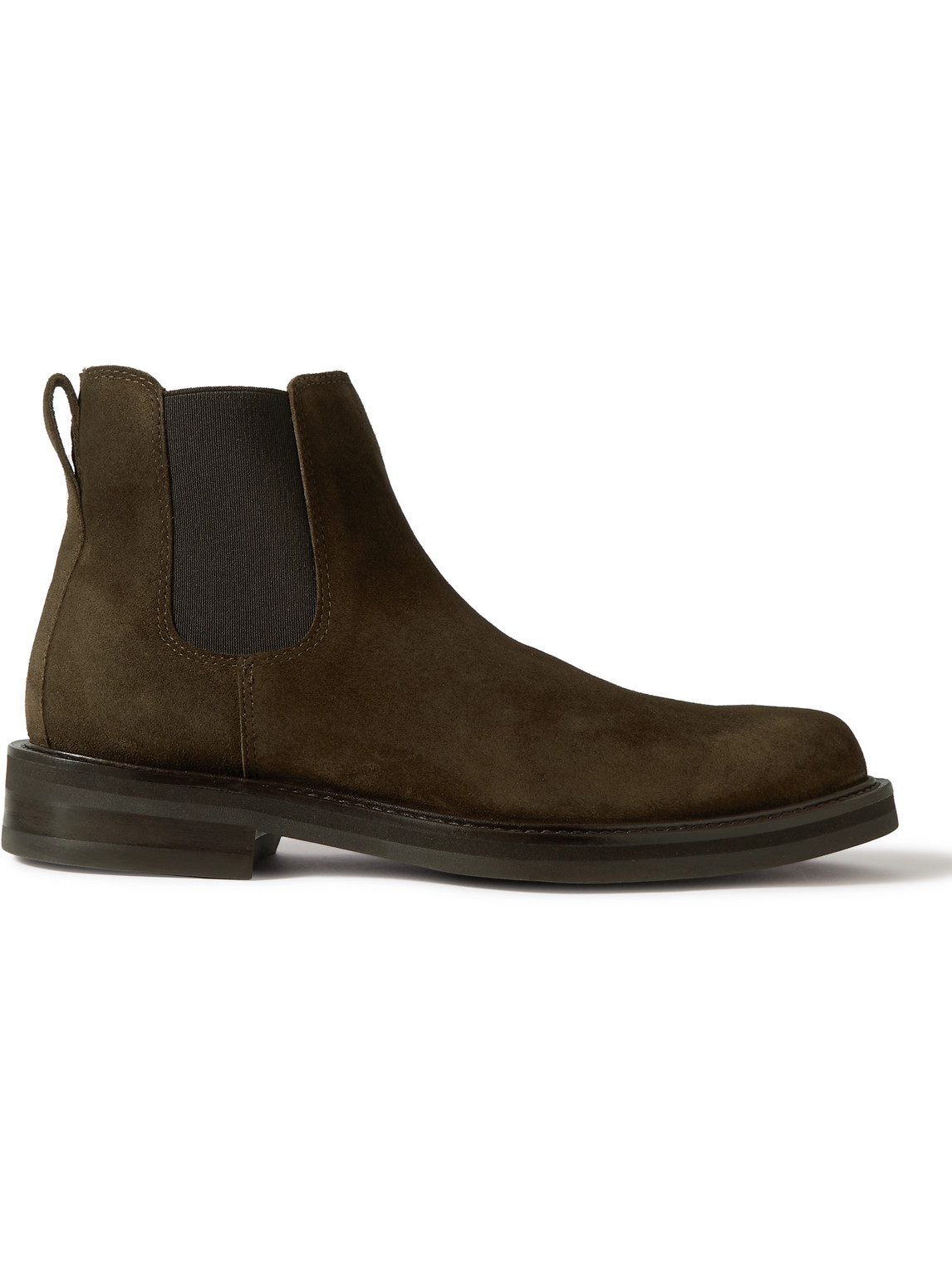 Mr P Olie Suede Chelsea Boots In Green