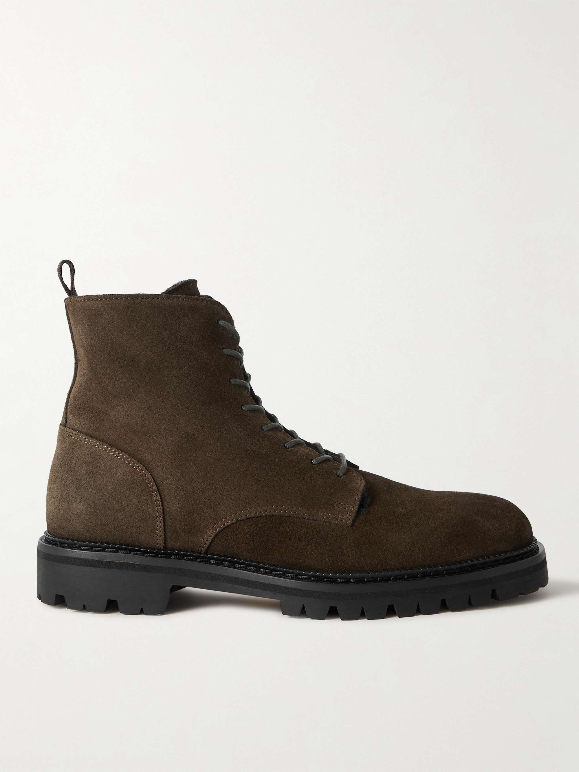 P. Jacques Suede Lace-Up Boots for Men | MR PORTER