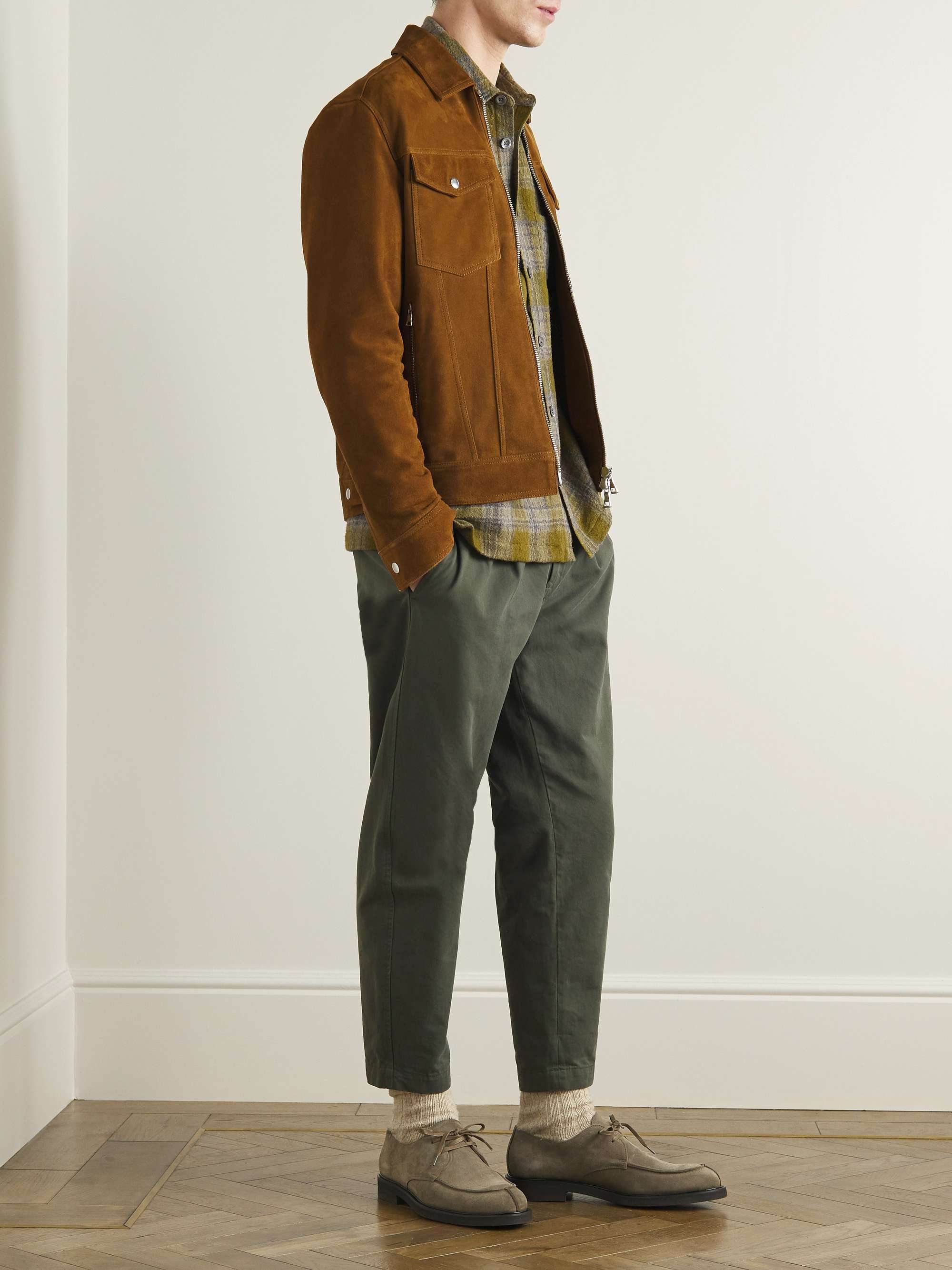 MR P. Andrew Split-Toe Regenerated Suede by evolo® Derby Shoes