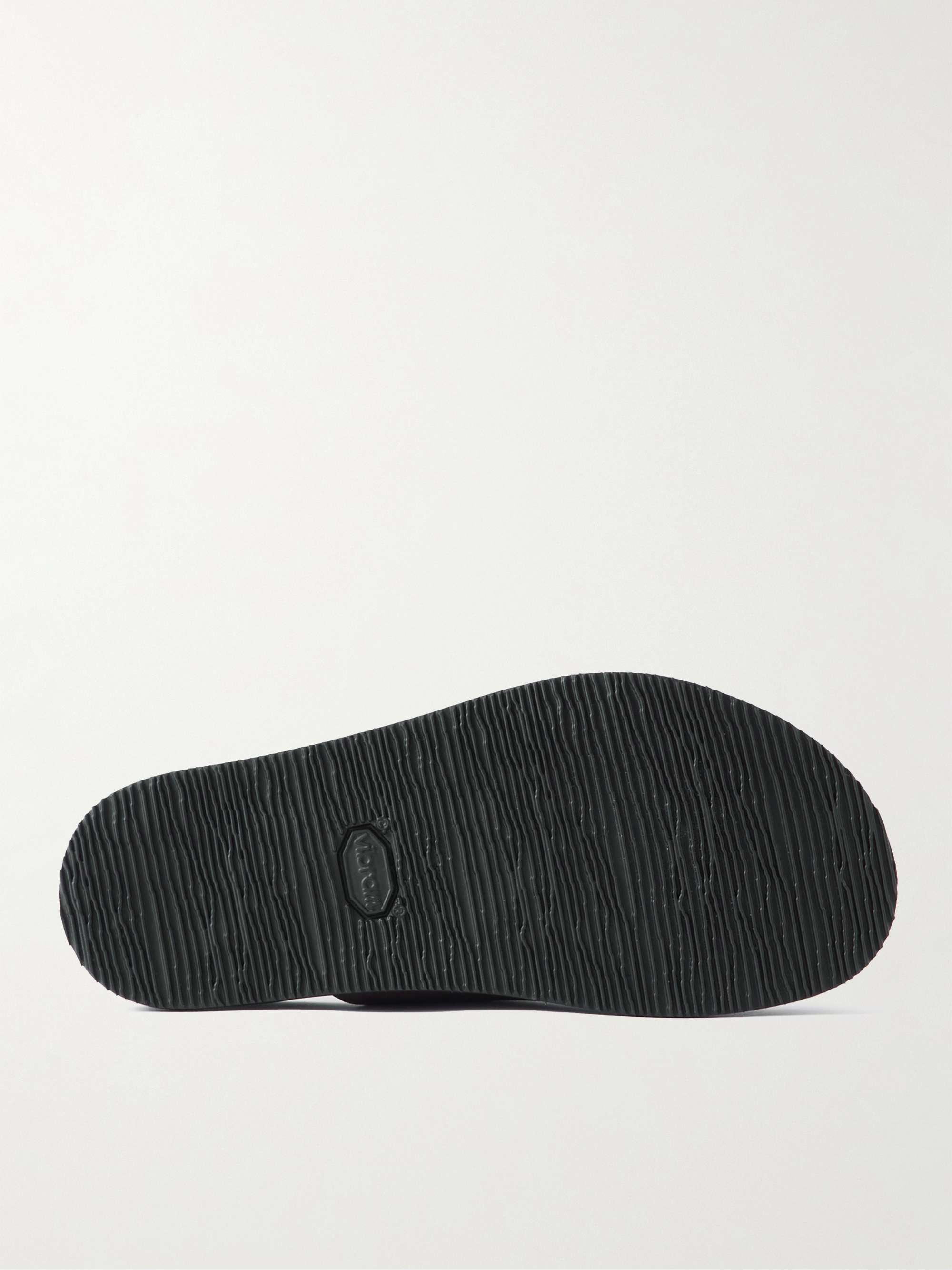 MR P. Rubber-Trimmed Suede Slippers