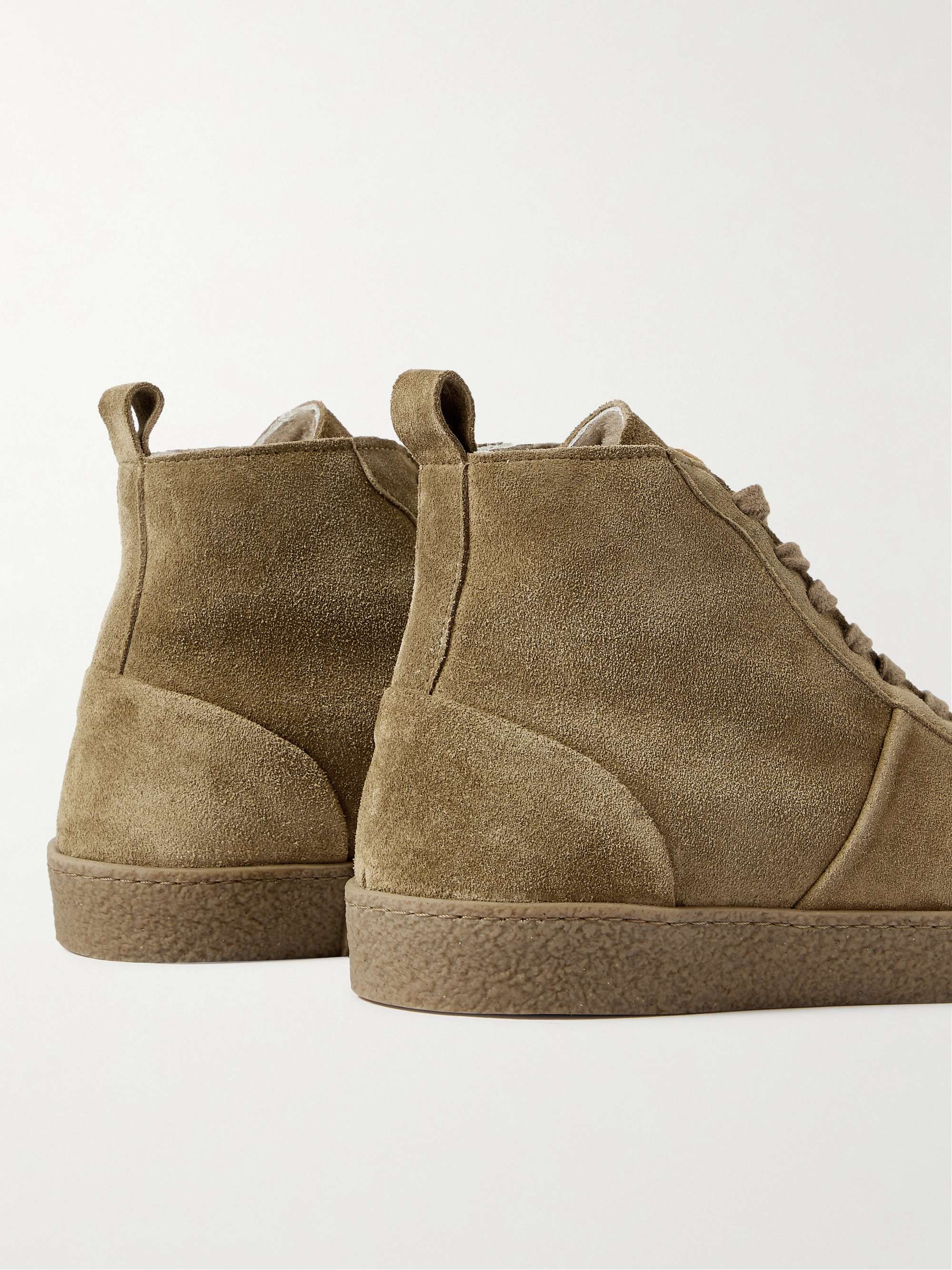 MR P. Larry Shearling-Lined Suede Sneakers