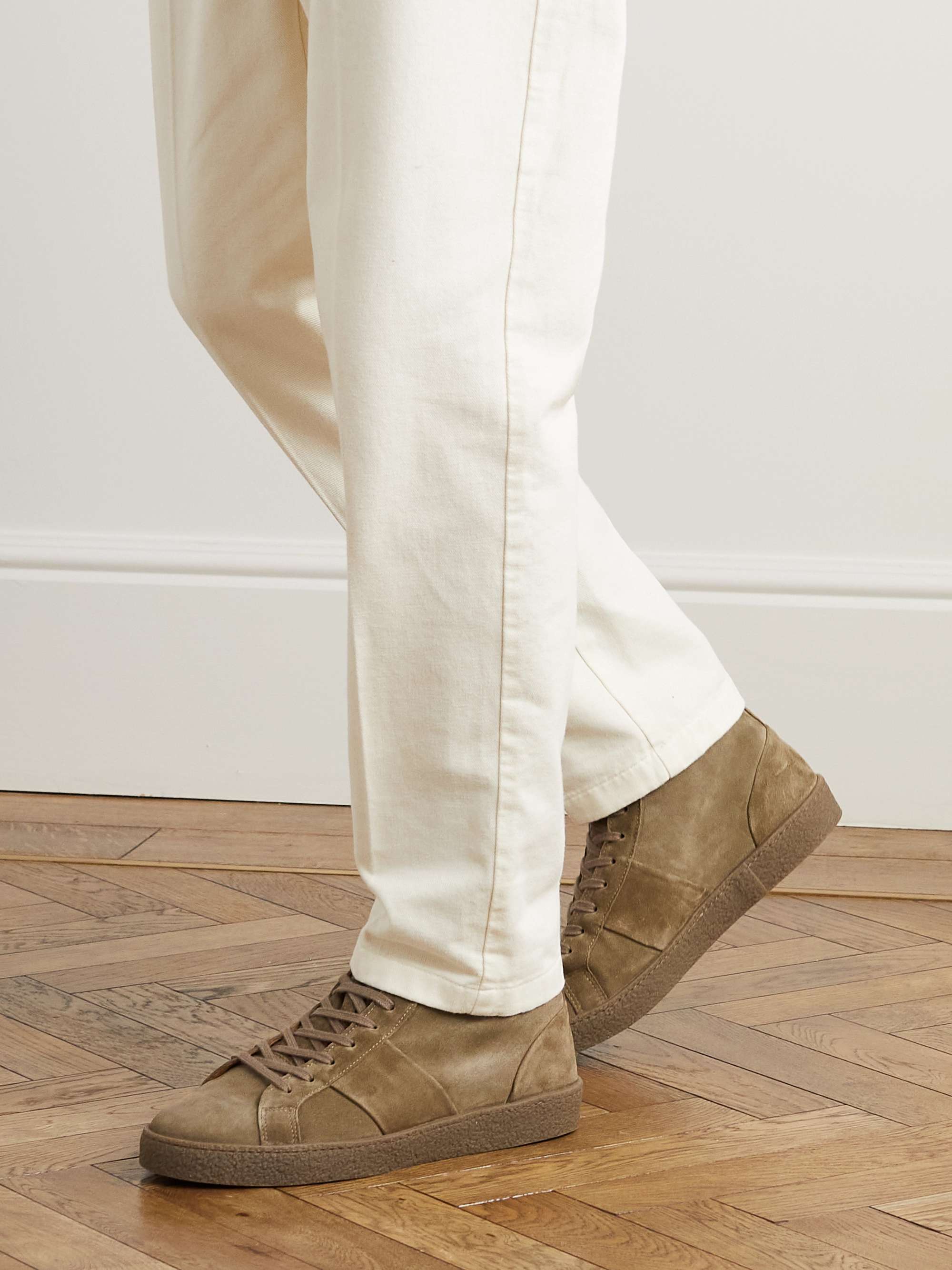 MR P. Larry Shearling-Lined Suede Sneakers