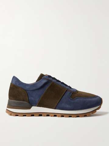 MR P. Panelled Suede Sneakers