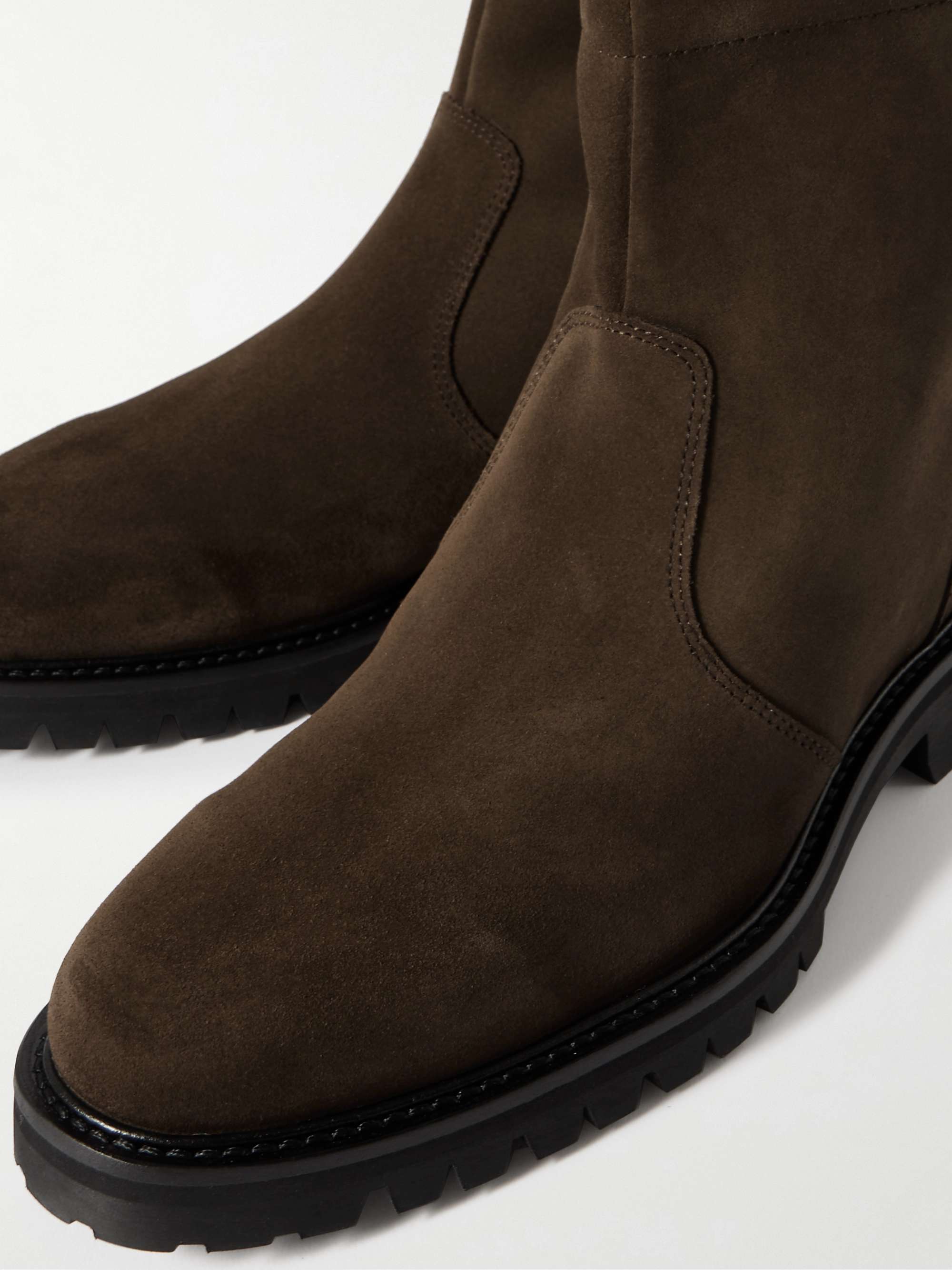 MR P. Olie Shearling-Lined Suede Boots