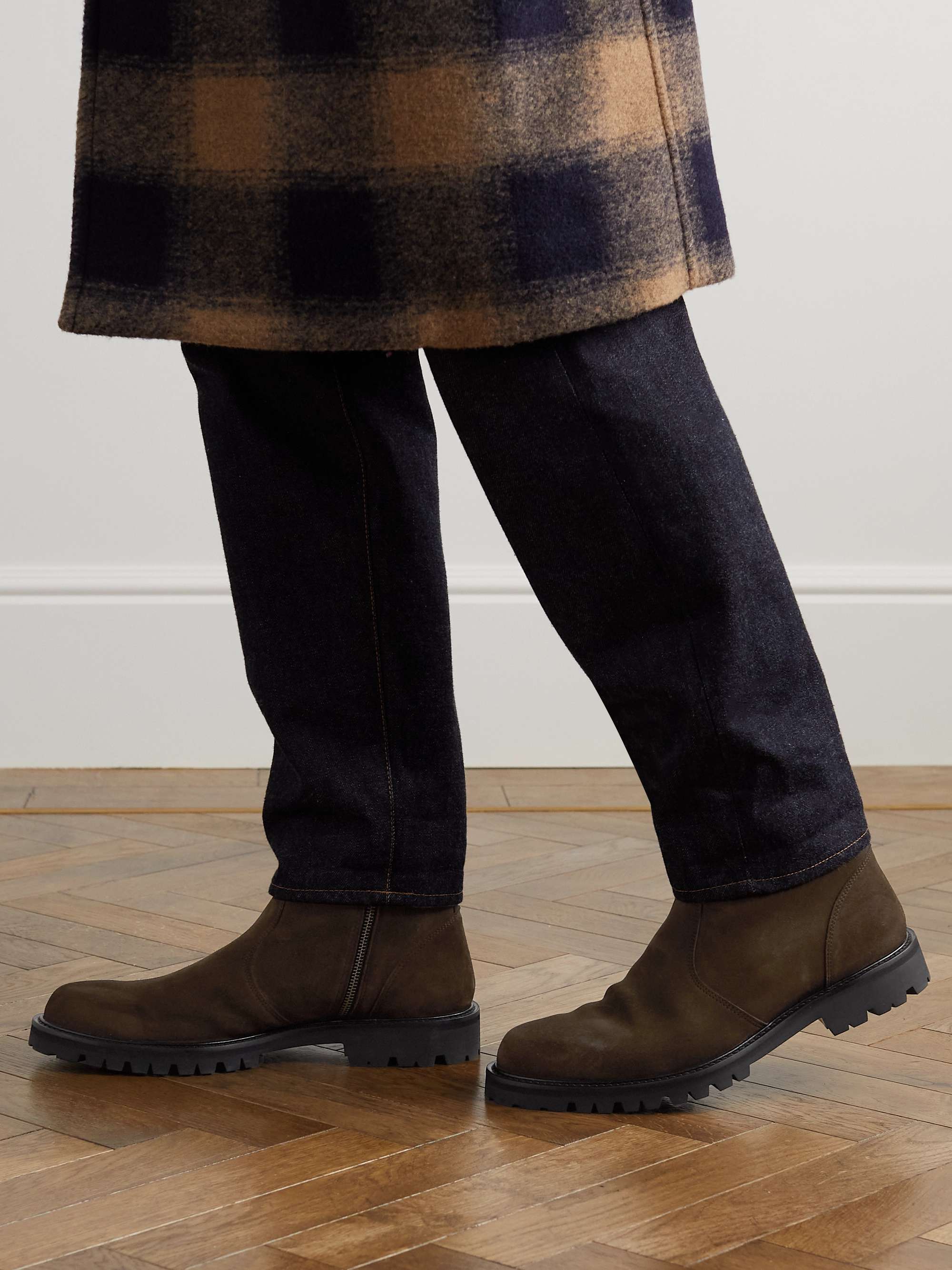 MR P. Olie Shearling-Lined Suede Boots
