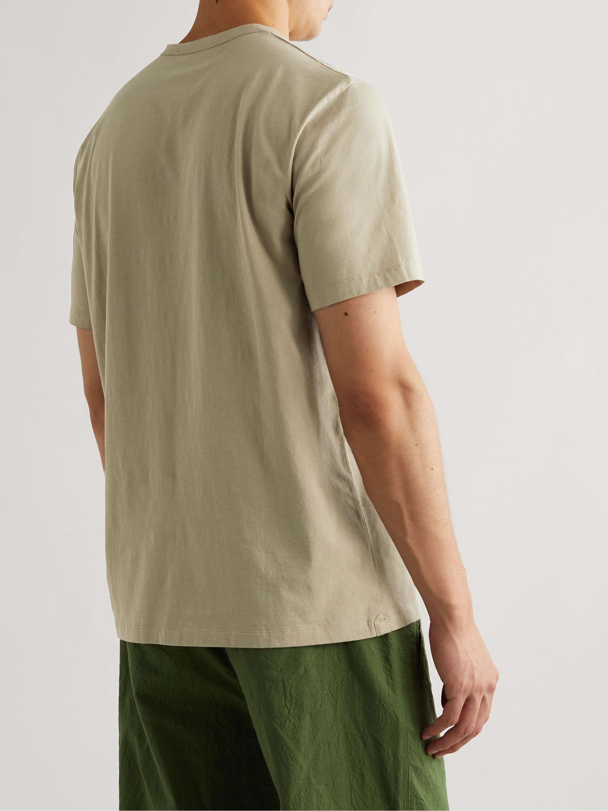 MR P. Embroidered Cotton-Jersey T-Shirt