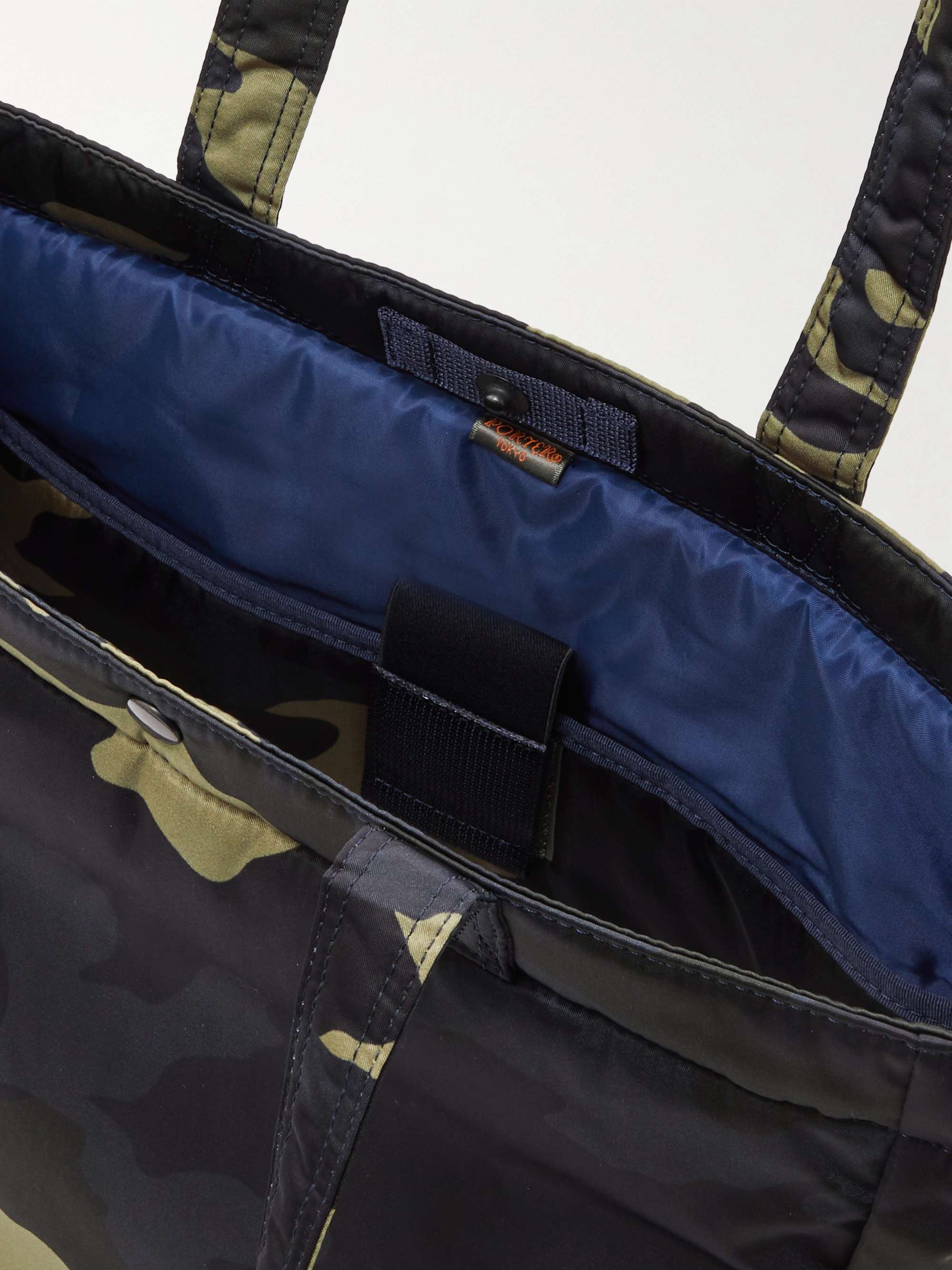 PORTER-YOSHIDA & CO Counter Shade 2Way Camouflage-Print Nylon Tote Bag