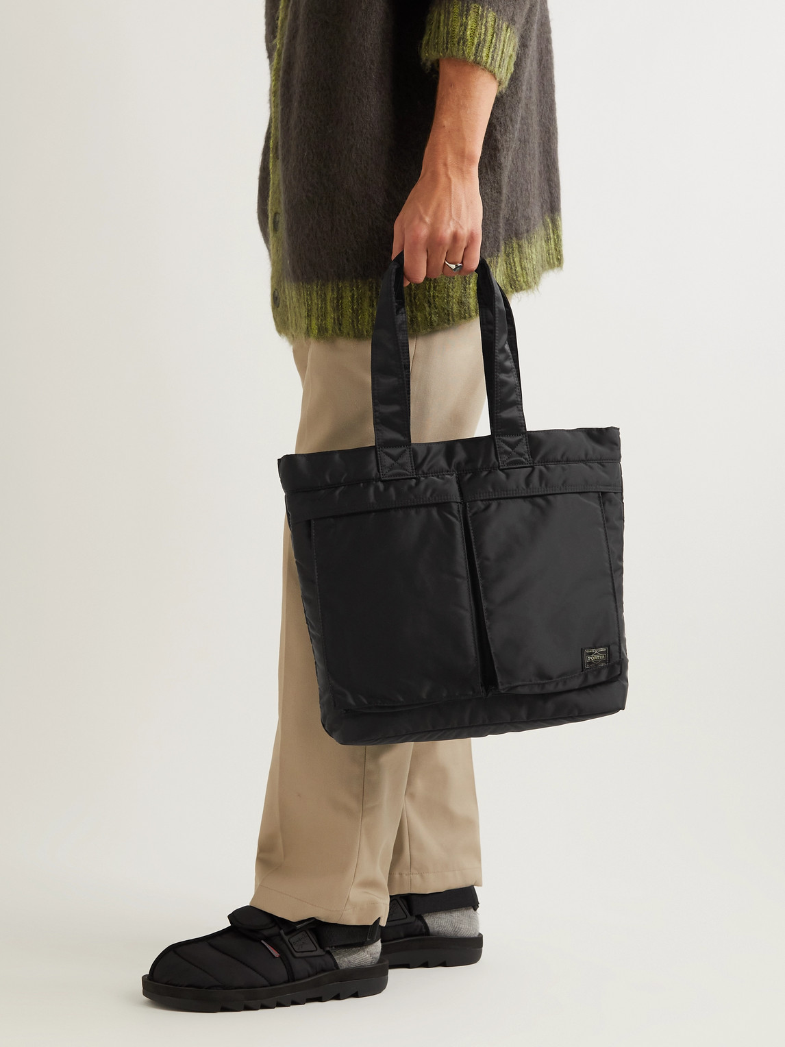 Shop Porter, Yoshida & Co Tanker Nylon Tote Bag In Black