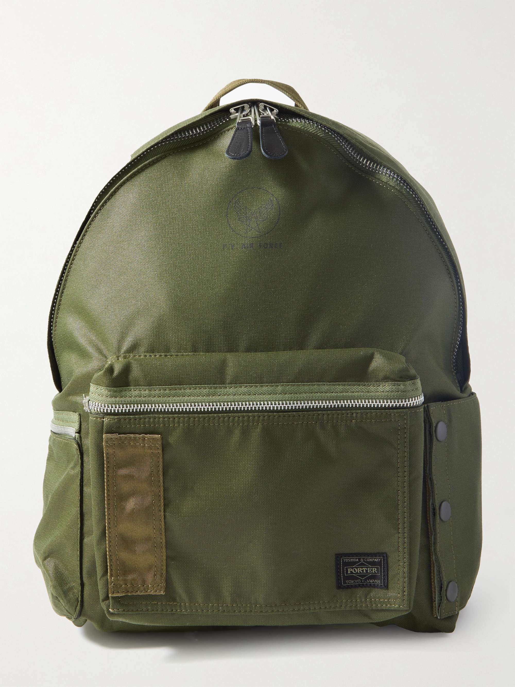 Flying Ace Webbing-Trimmed Nylon Backpack