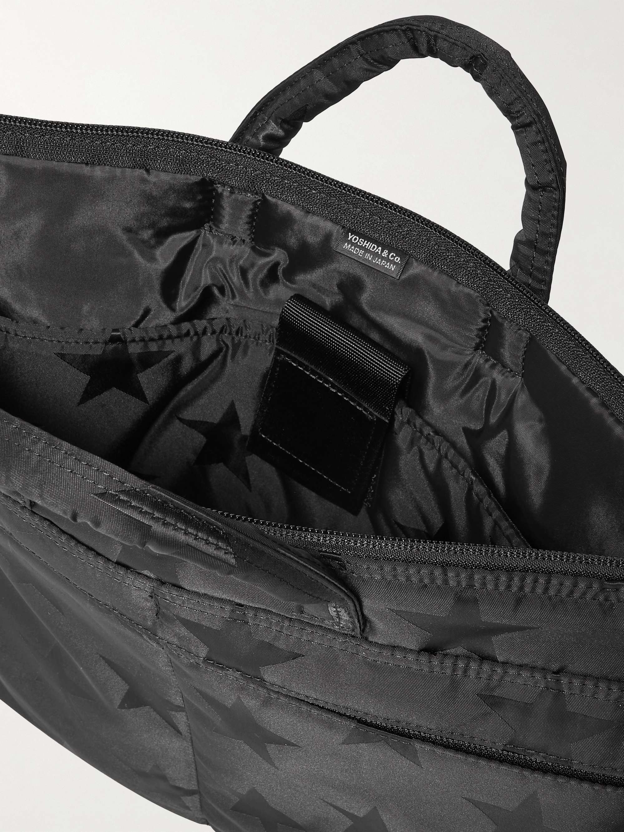 PORTER-YOSHIDA & CO 2Way Printed Padded Nylon Messenger Bag