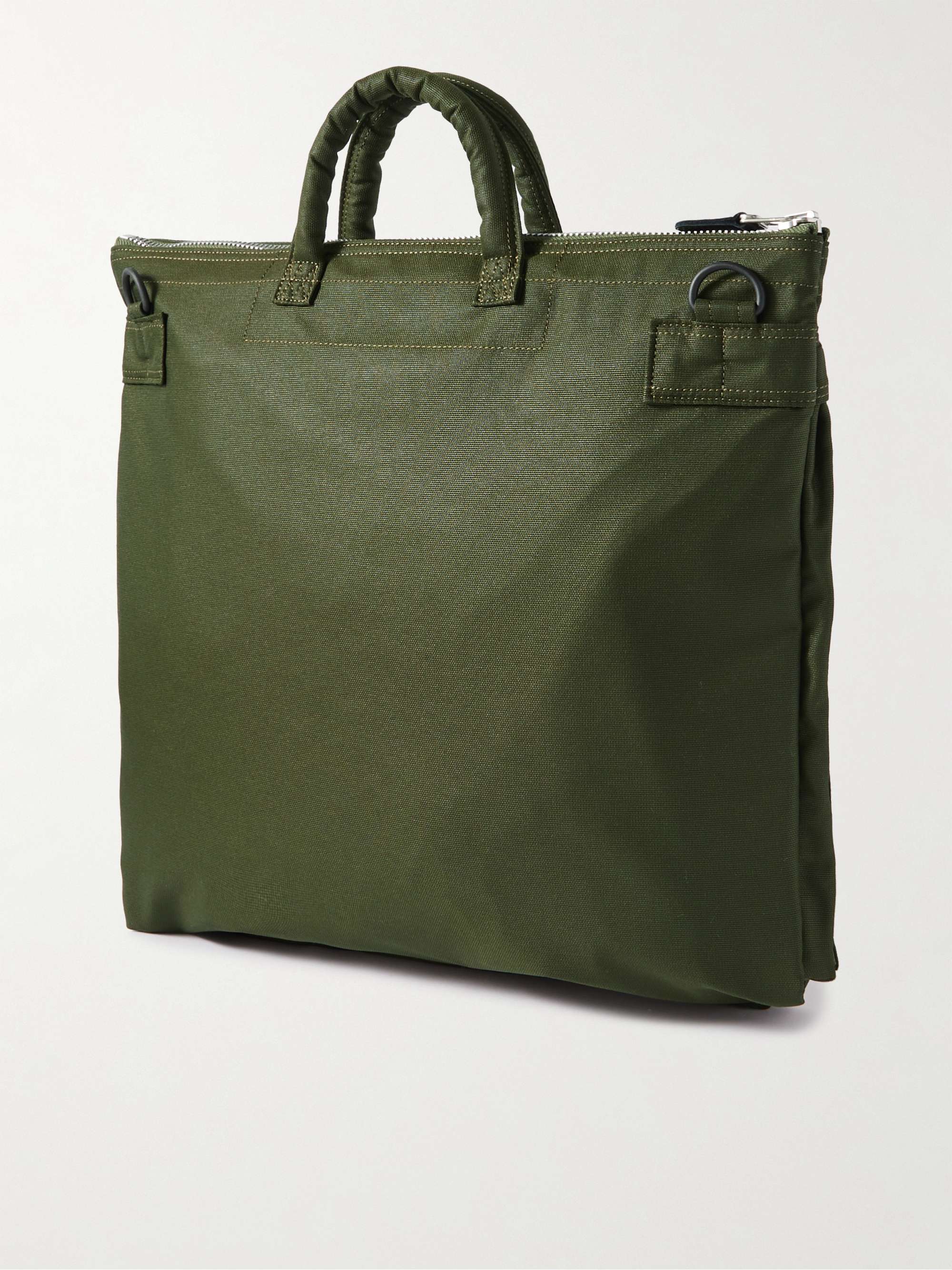 PORTER-YOSHIDA & CO Flying Ace 2Way Webbing-Trimmed Nylon Helmet Bag