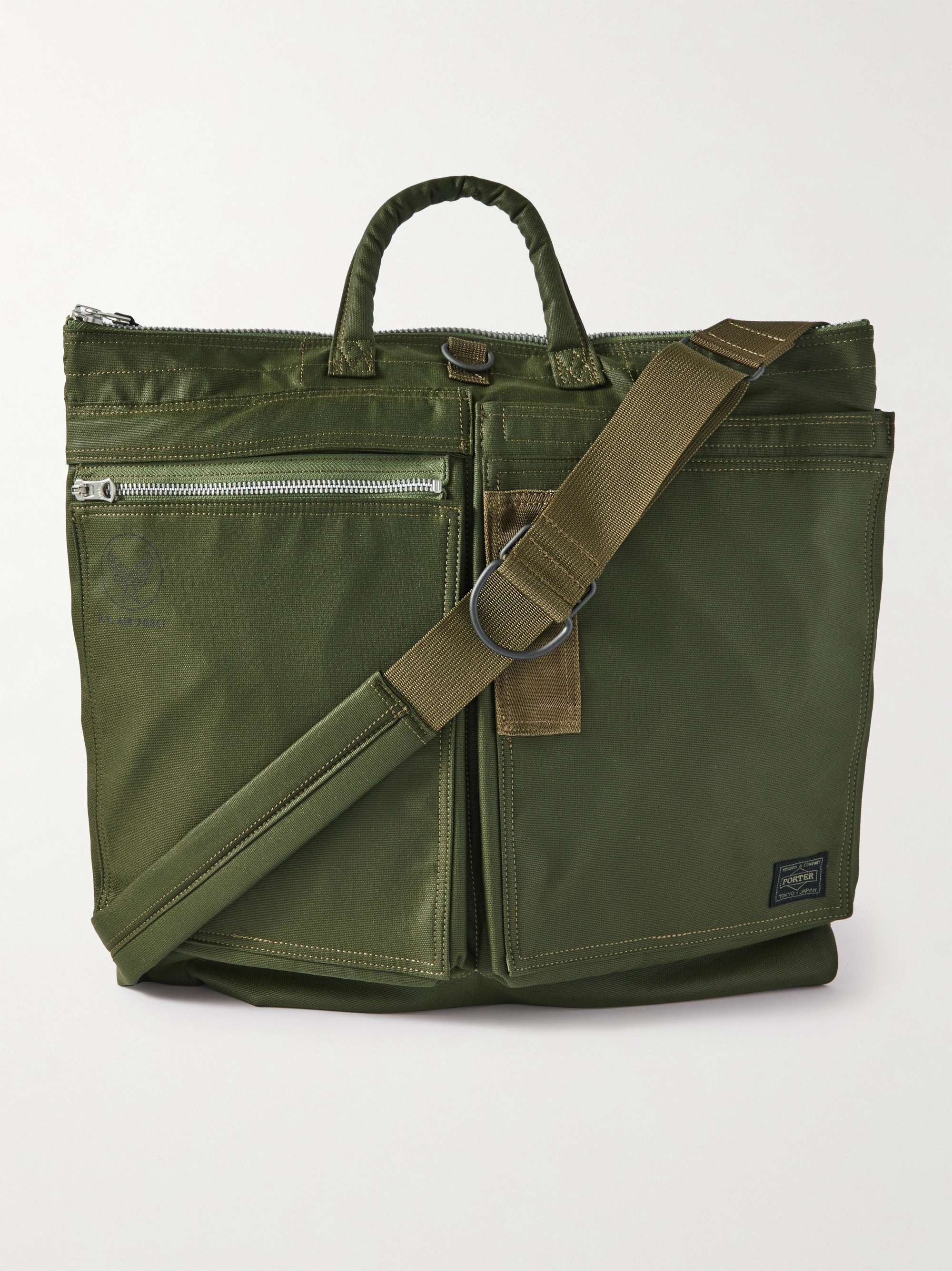 Flying Ace 2Way Webbing-Trimmed Nylon Helmet Bag