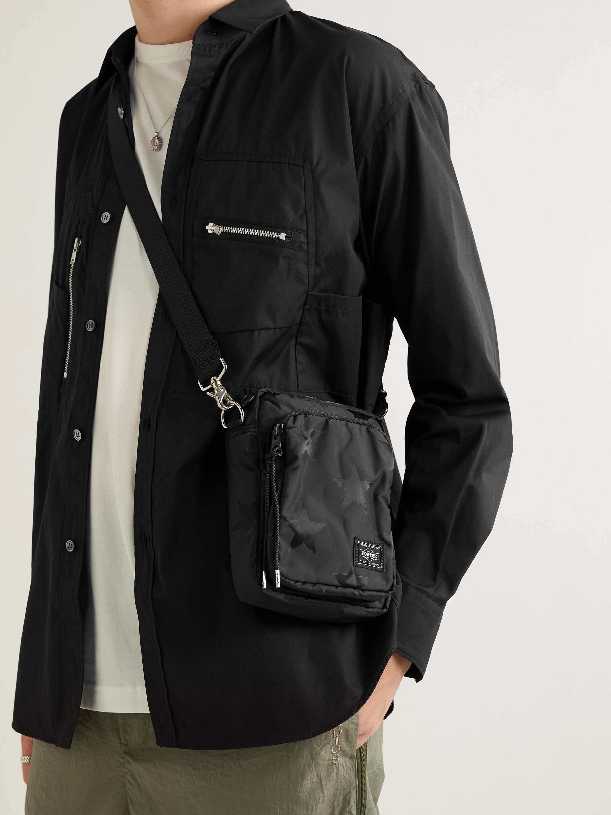PORTER-YOSHIDA & CO Nylon-Jacquard Messenger Bag