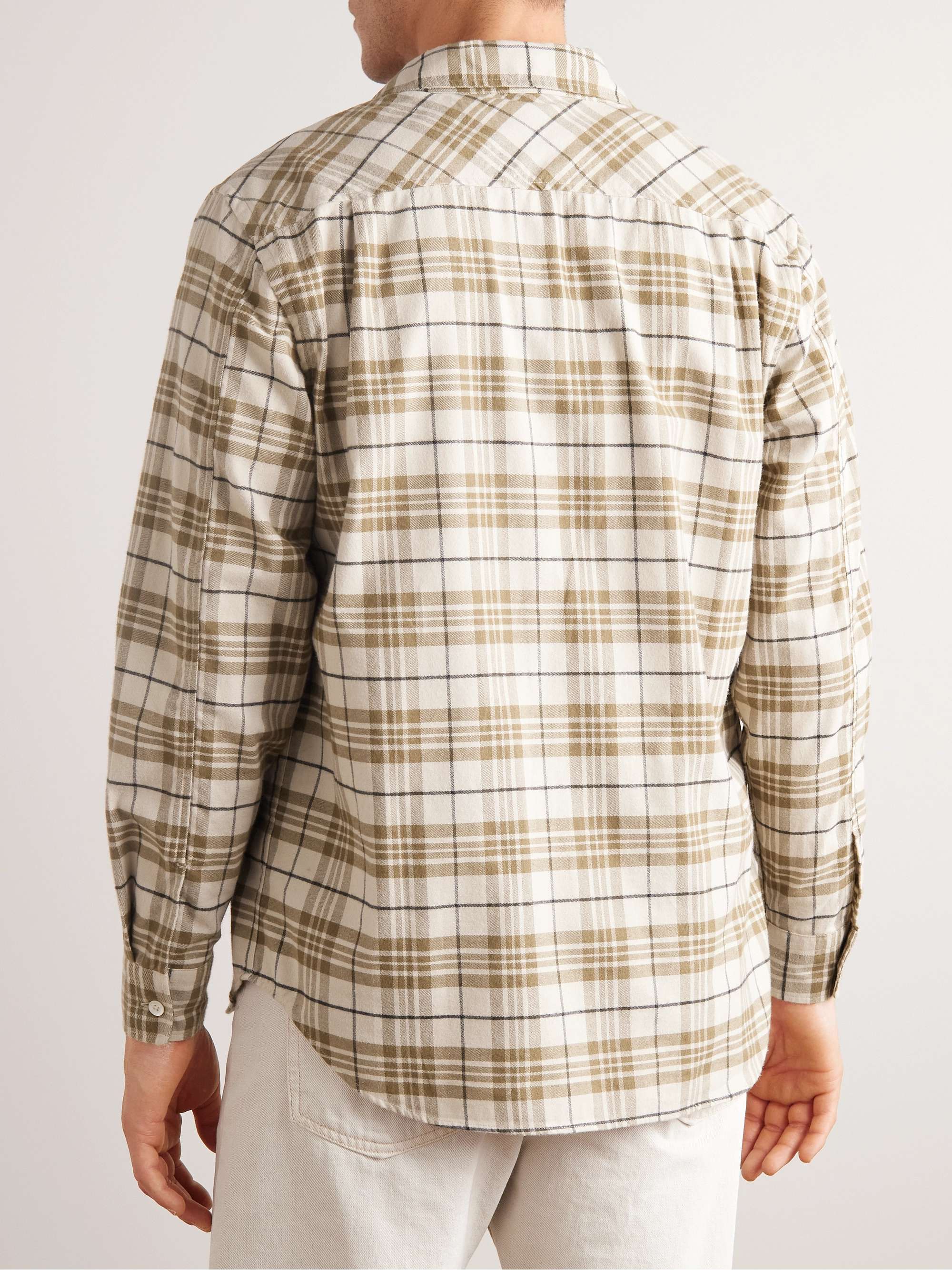 MR P. Checked Cotton-Flannel Shirt