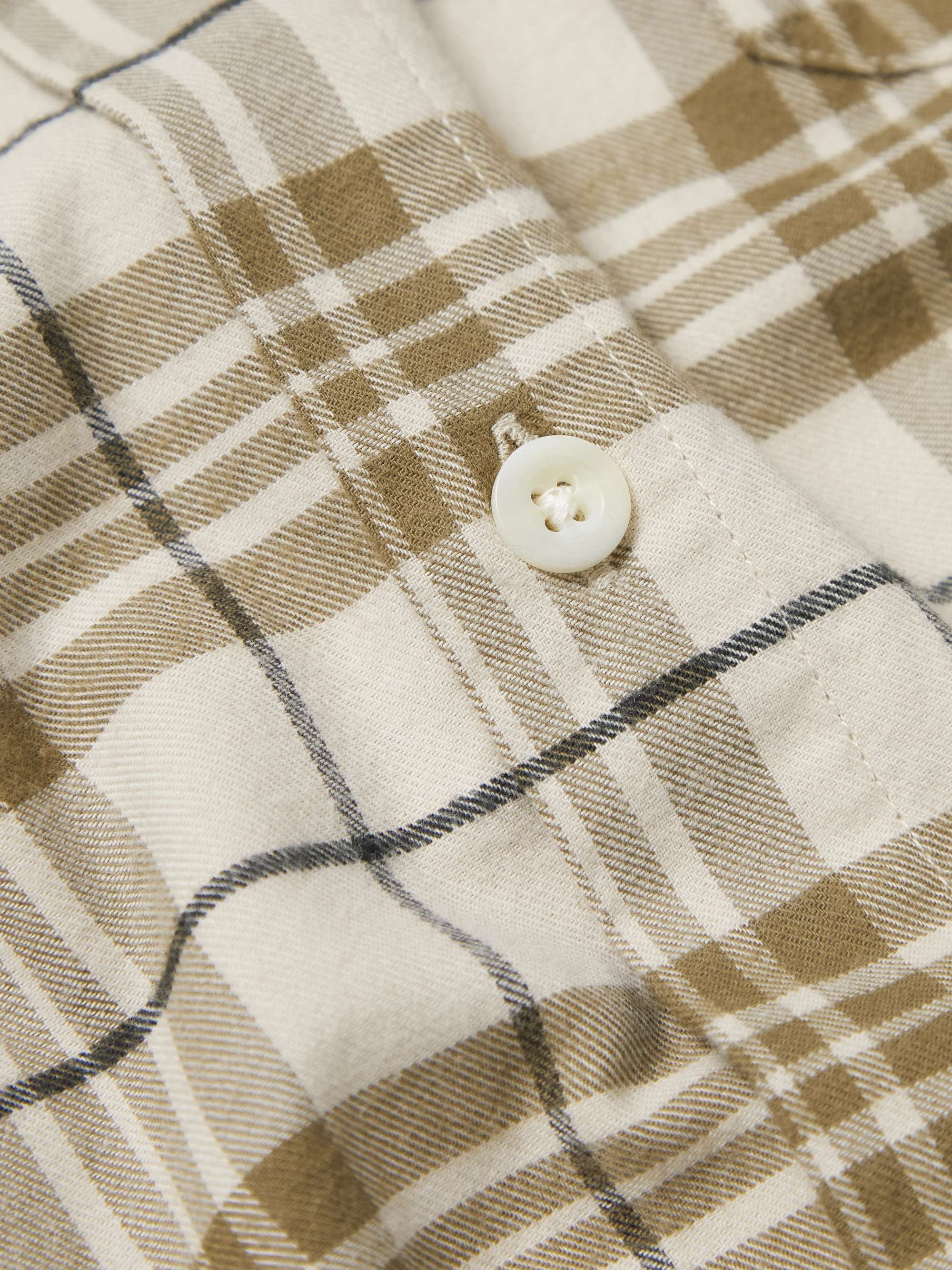 MR P. Checked Cotton-Flannel Shirt