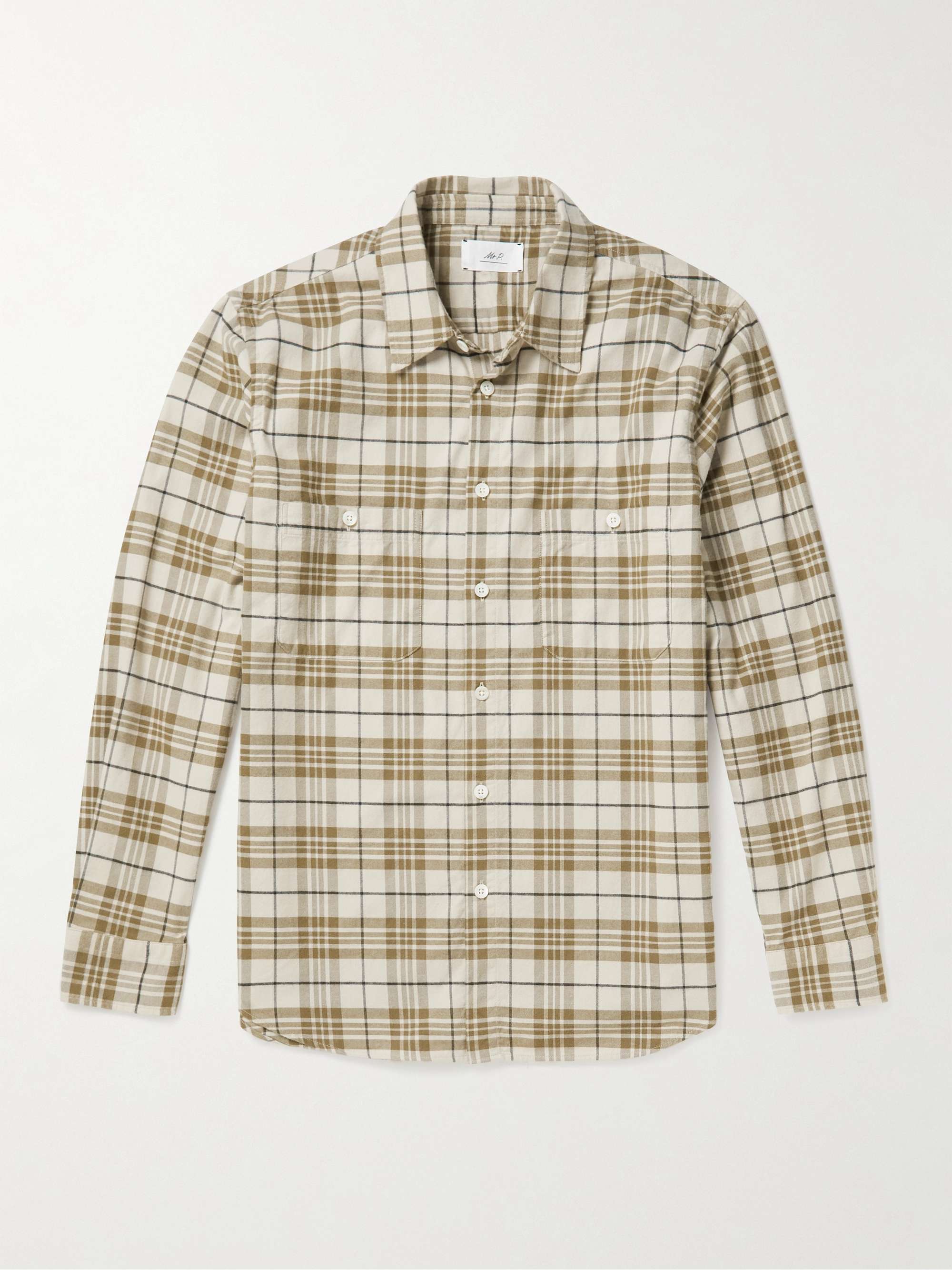 MR P. Checked Cotton-Flannel Shirt for Men | MR PORTER