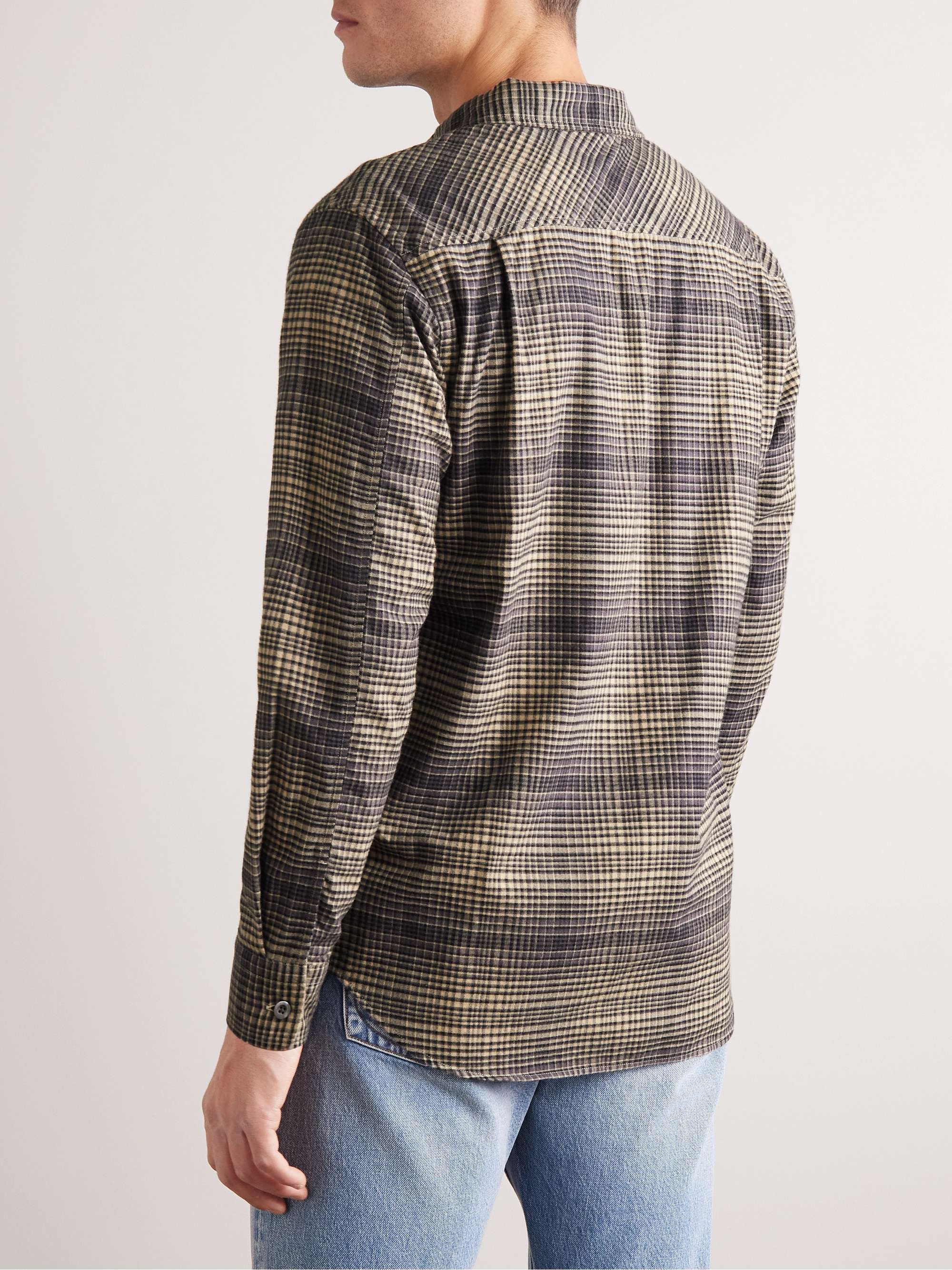 MR P. Checked Cotton-Flannel Shirt