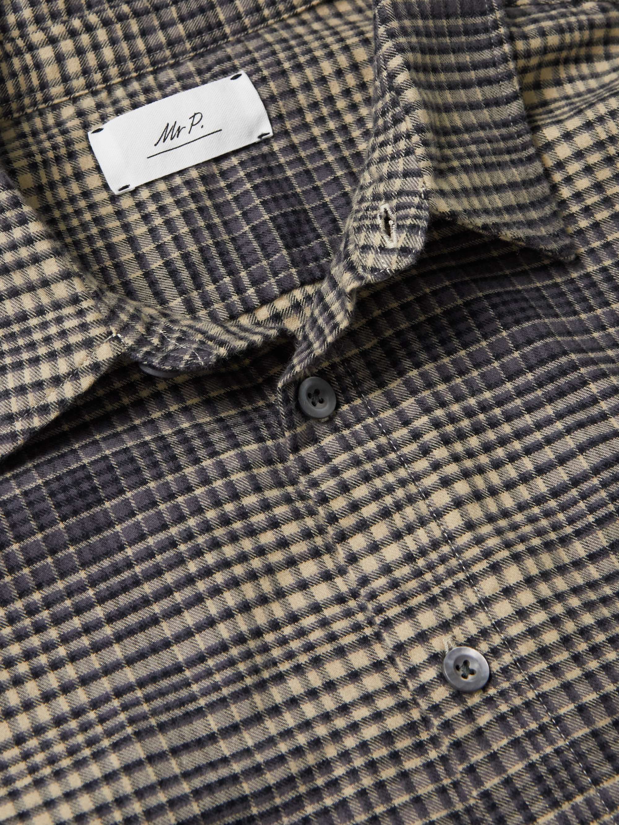 MR P. Checked Cotton-Flannel Shirt