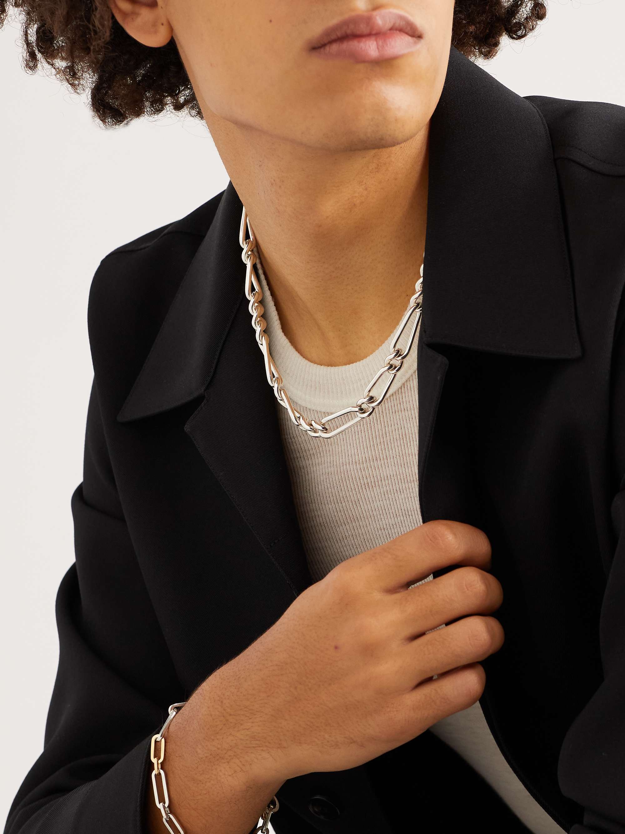 M.COHEN Unity Link Silver Necklace
