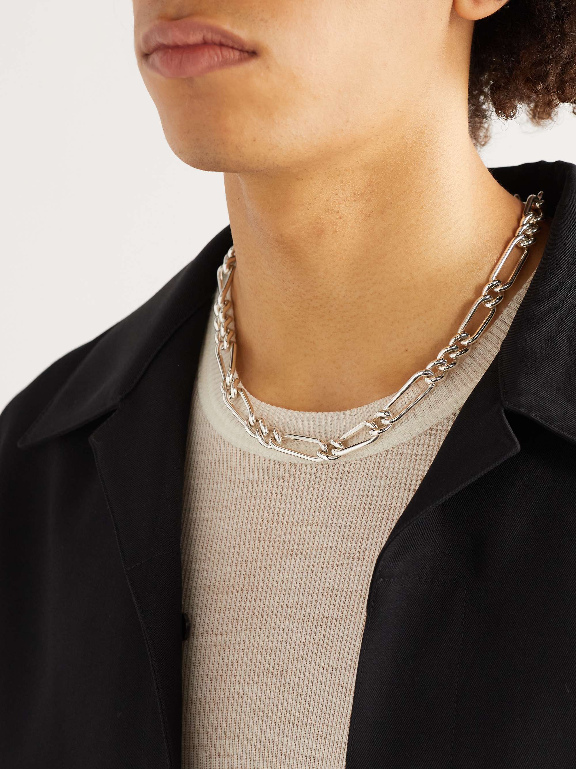 M.COHEN Unity Link Silver Necklace