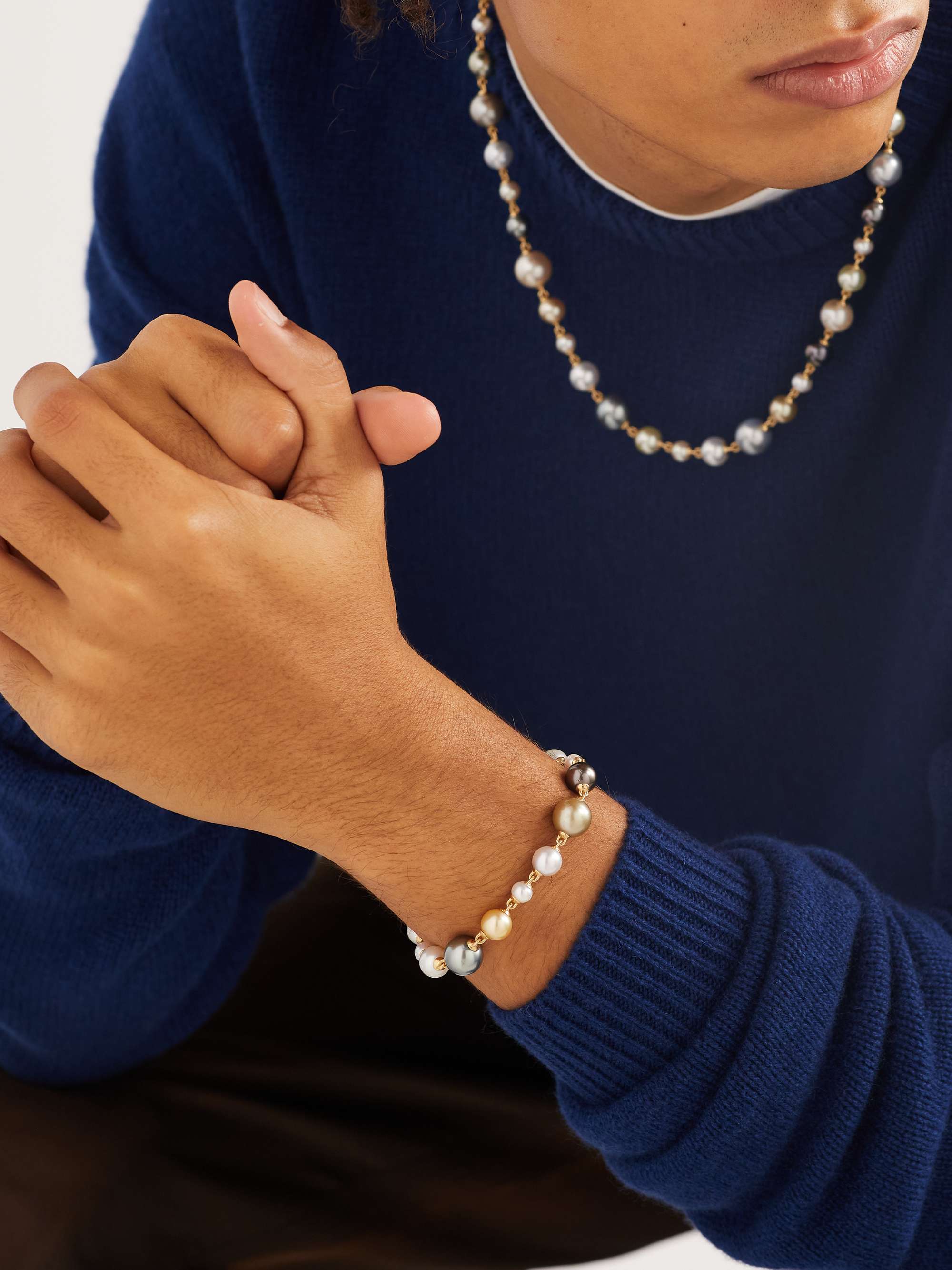 MAOR Consi Gold Pearl Bracelet