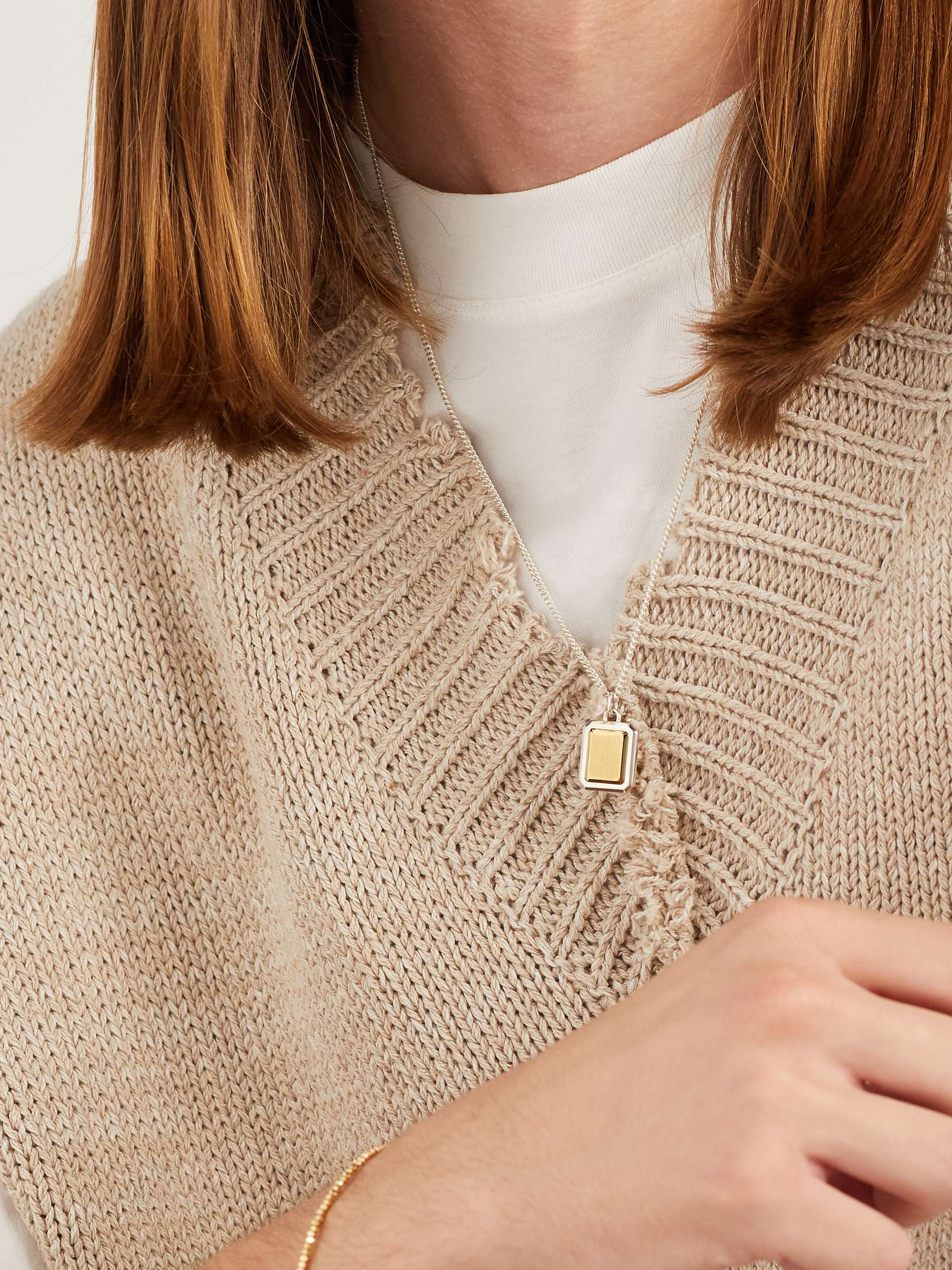 M.COHEN Pira Gold and Silver Necklace