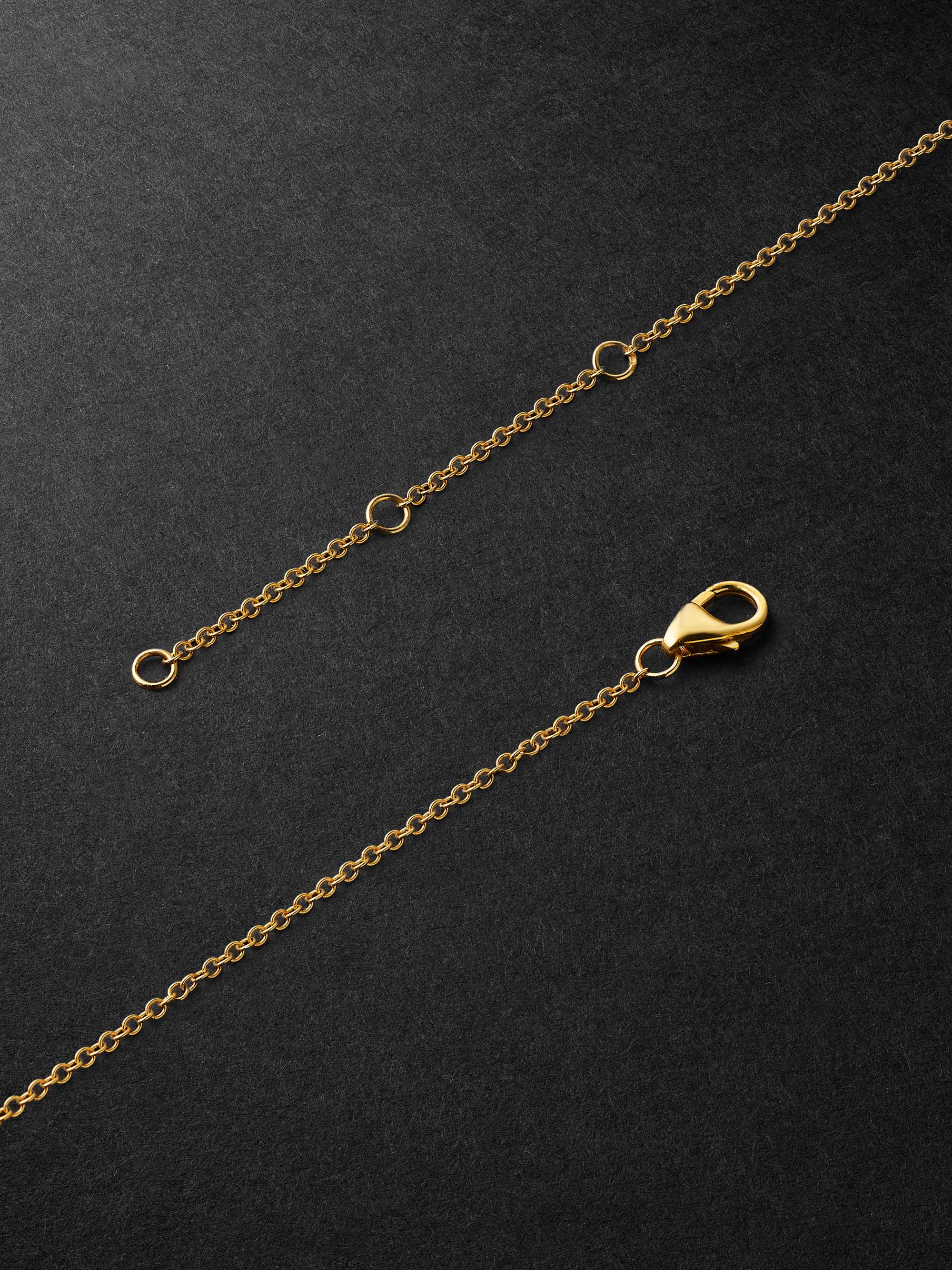 YVONNE LÉON Nope Gold Diamond Necklace